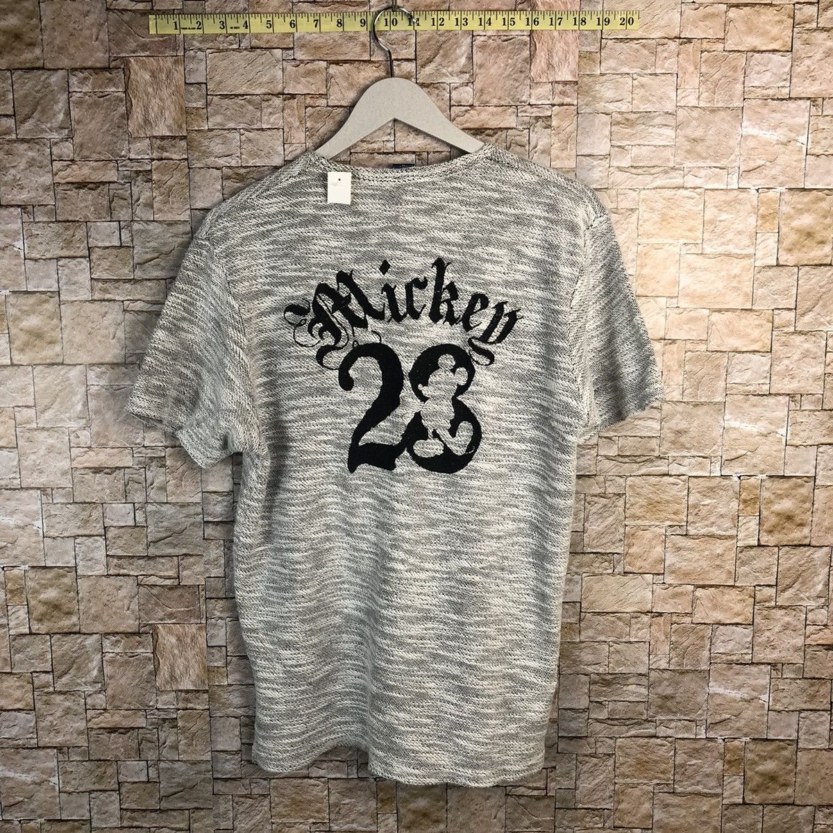 Disney Disney Mickey Mouse 23 Grey knitwear T-Shirt #A175 Size US M / EU 48-50 / 2 - 1 Thumbnail