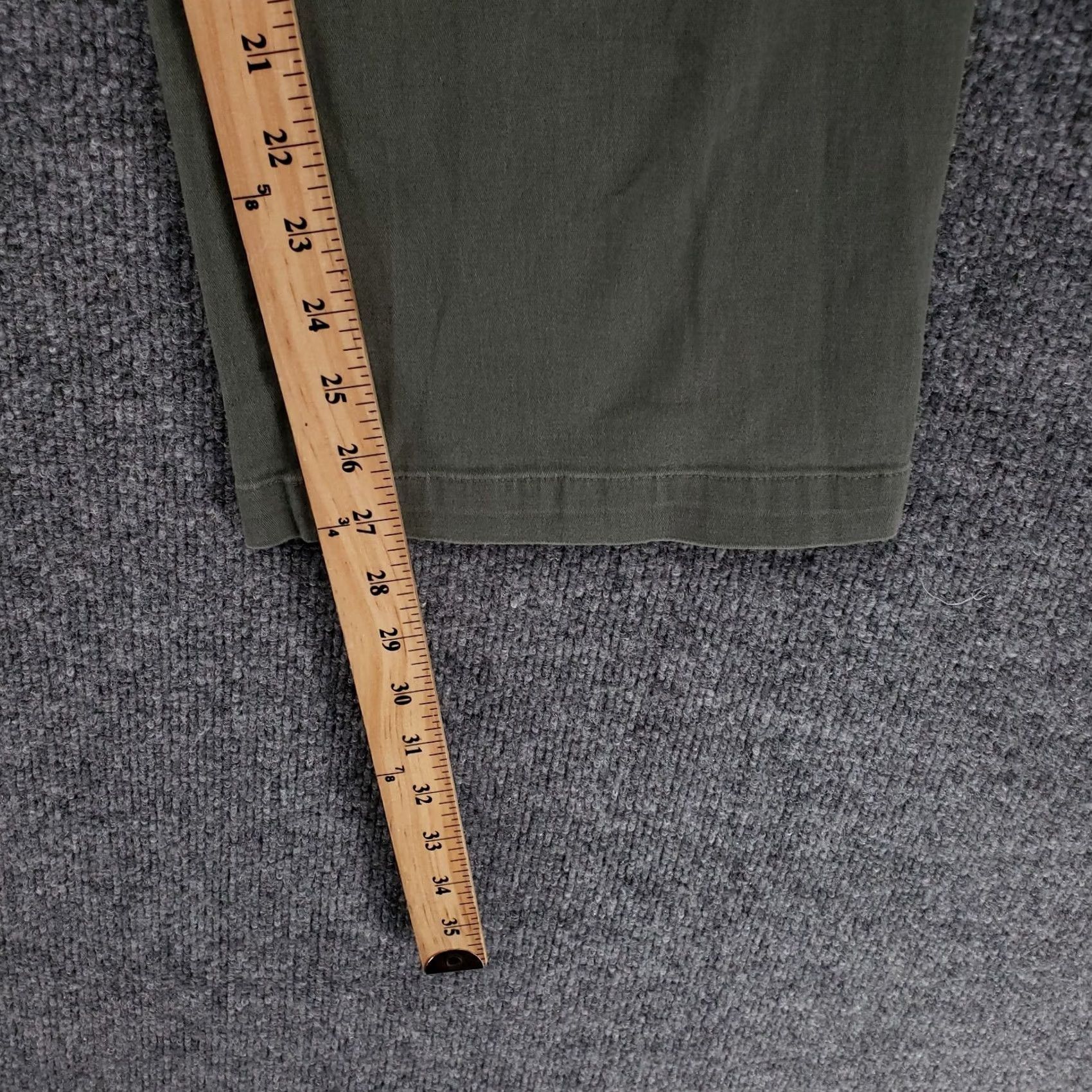 Dockers Dockers Pants Womens 10 Short Green Straight Leg Mid Rise Flat Front Casusal Size 32" / US 10 / IT 46 - 5 Thumbnail