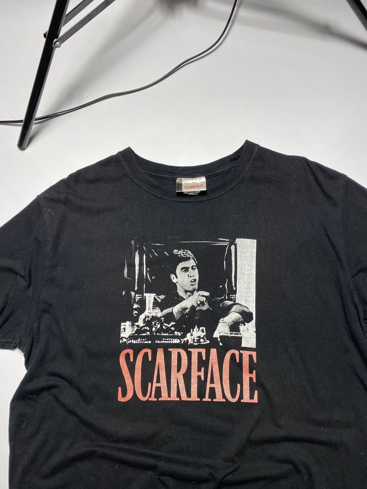 Vintage SCARFACE Tony Montana vintage t shirt heavy cotton Size US XL / EU 56 / 4 - 3 Thumbnail