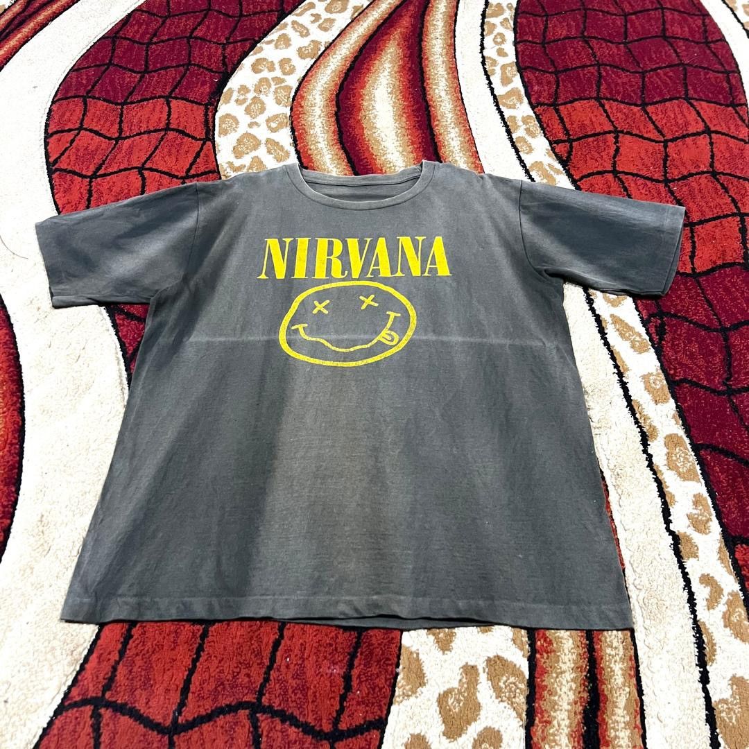 Band Tees Vintage Thrashed Faded Nirvana Band T Shirt Size US L / EU 52-54 / 3 - 2 Thumbnail