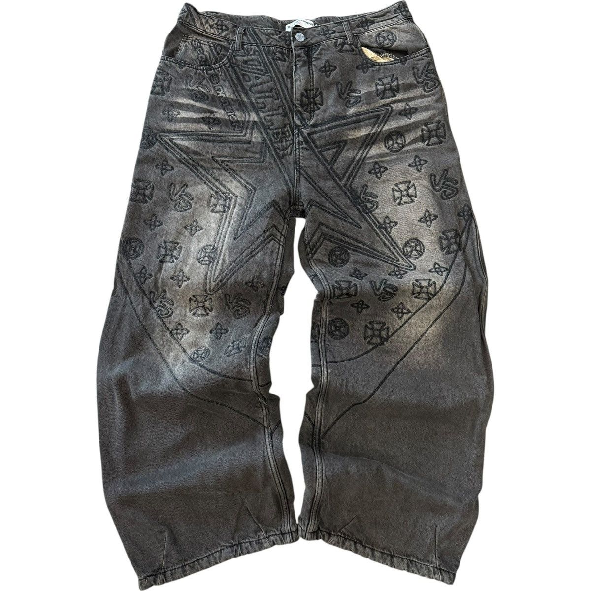 Vale Vale Forever Black Spade Denim Size US 34 / EU 50 - 1 Thumbnail