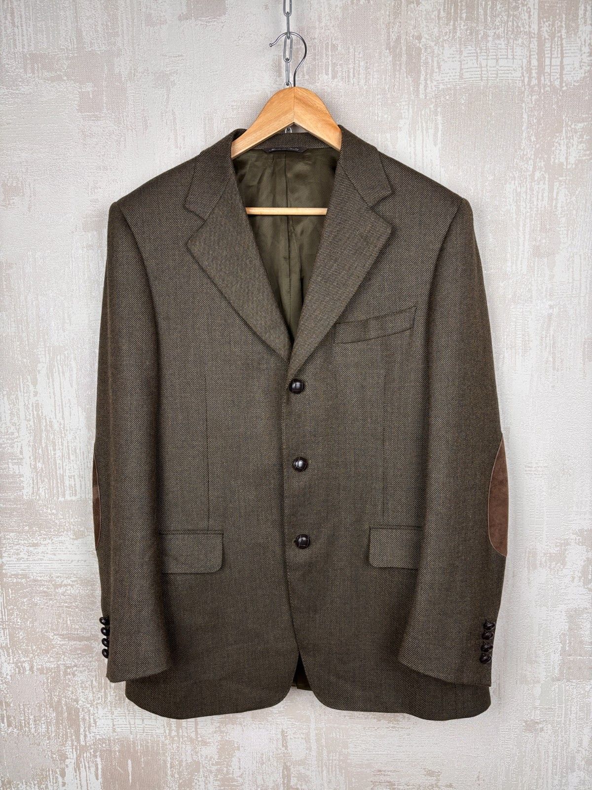 Canali Vintage CANALI Wool Blazer Elbow Pads Size 48R ( 38R US) Size 48R - 2 Thumbnail