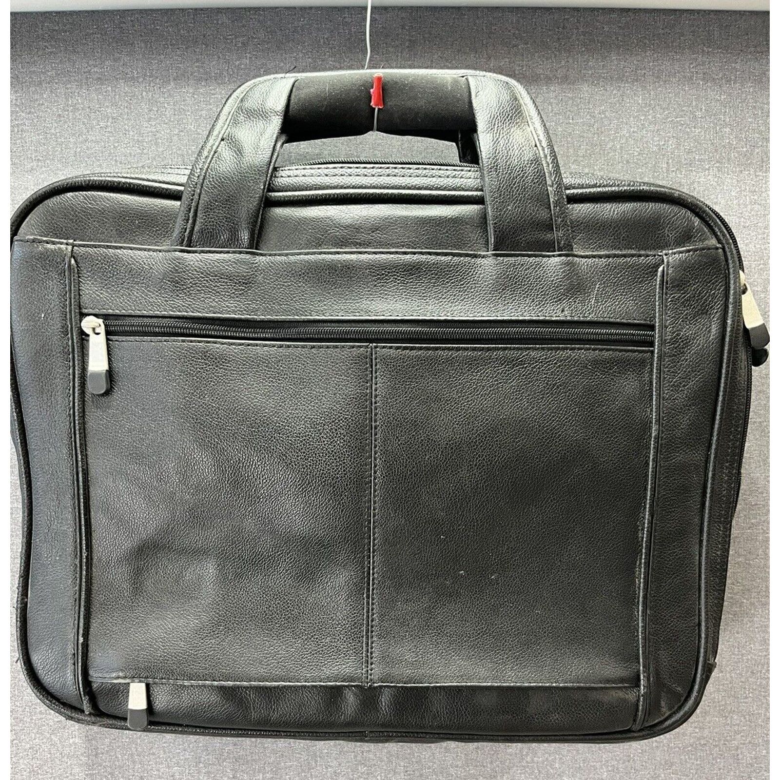 Other Dell Leather Laptop Computer Carry-on Bag Black Briefcase Size ONE SIZE - 2 Thumbnail