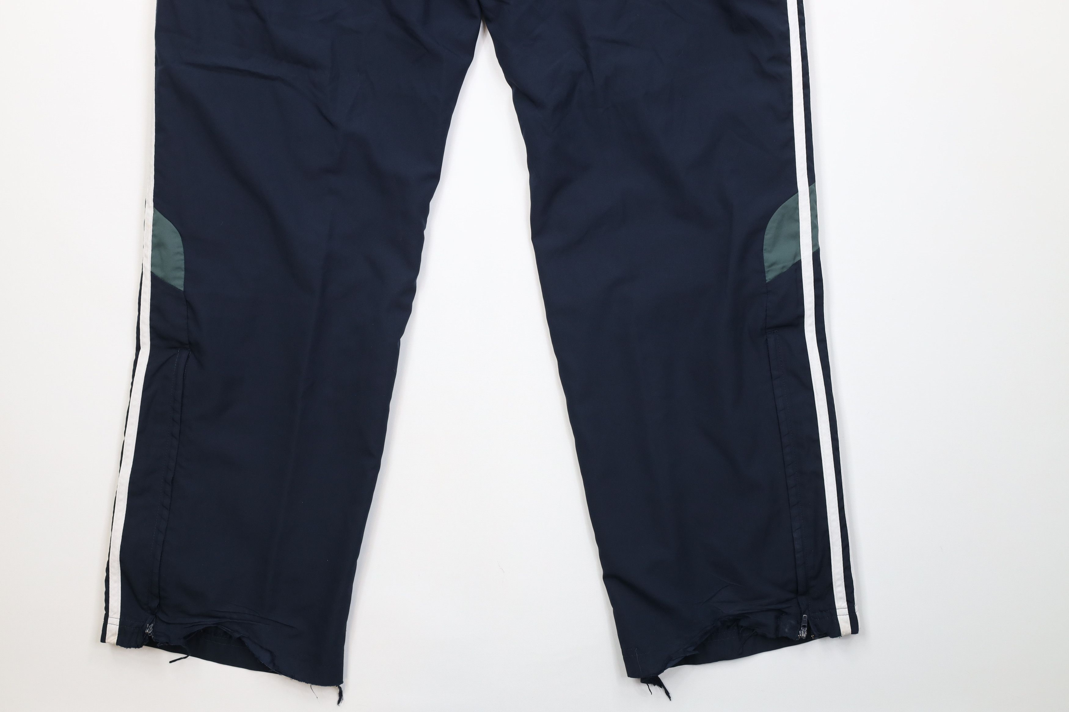 Adidas Vintage Y2K Adidas Striped Lined Wide Leg Windbreaker Pants Size US 36 / EU 52 - 15 Thumbnail