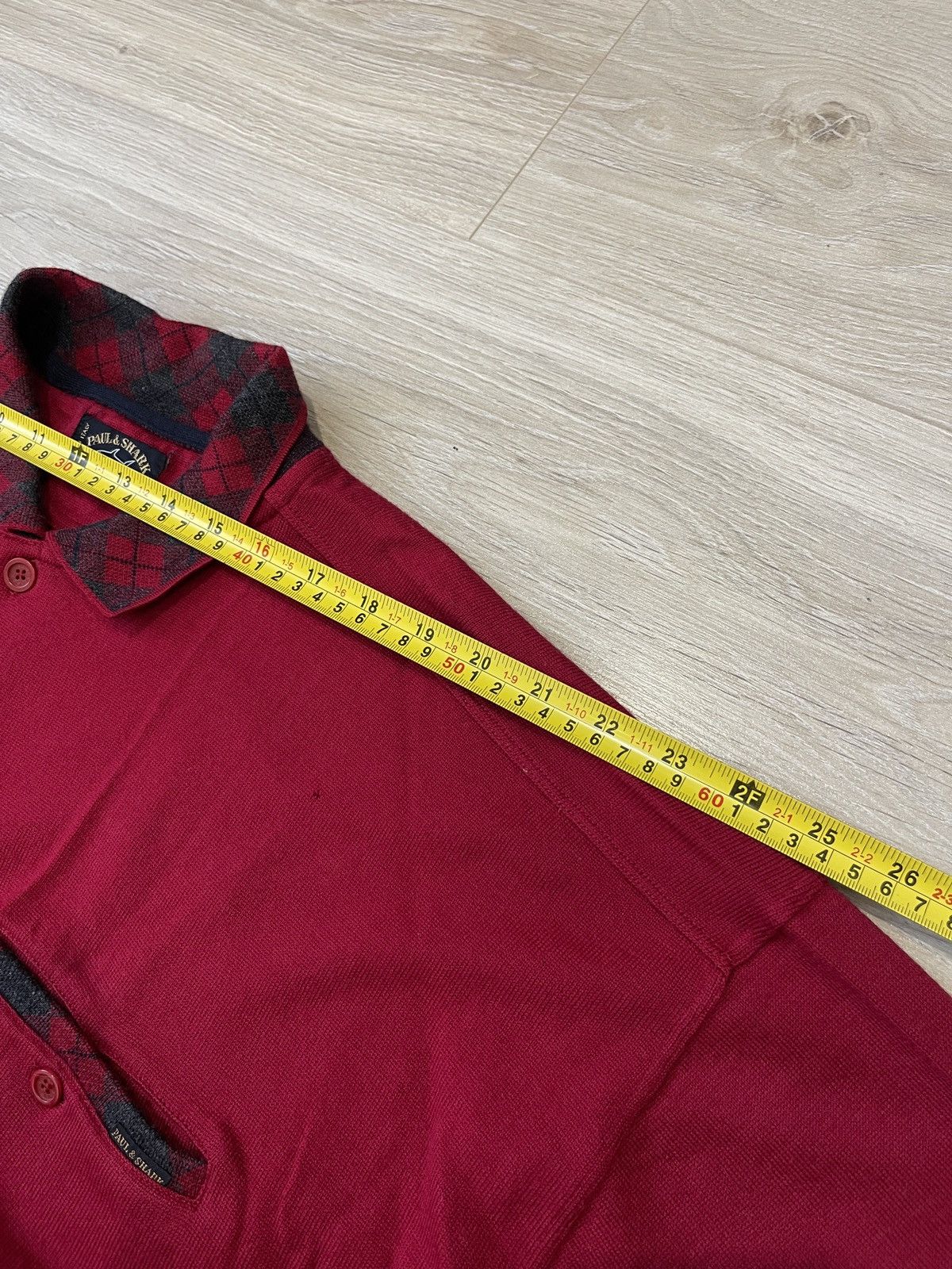 Paul & Shark Vintage Paul & Shark wool sweater polo long sleeve red Size US XXL / EU 58 / 5 - 12 Thumbnail