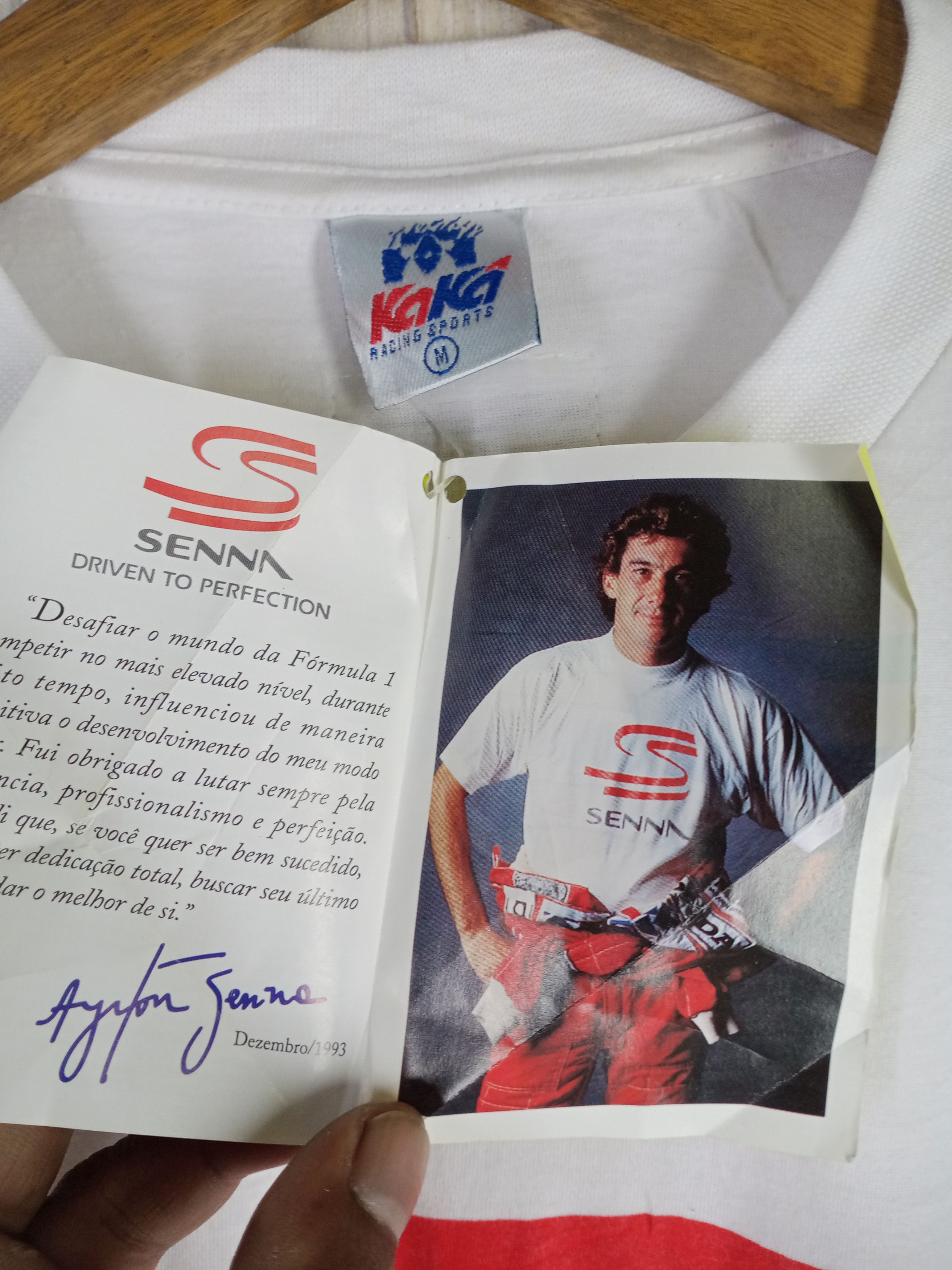 Formula 1 Rare Vintage 90s Ayrton Senna Formula One Tshirt Size US M / EU 48-50 / 2 - 4 Thumbnail