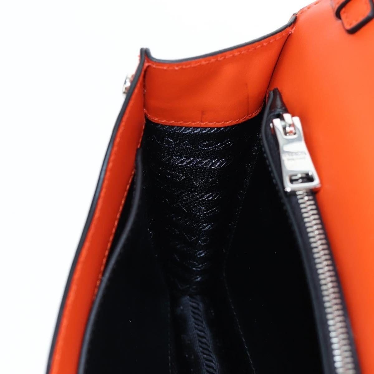 Prada Prada Saffiano Galleria Shoulder Bag Orange Size ONE SIZE - 10 Thumbnail
