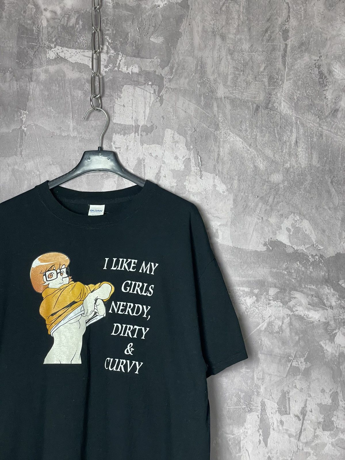 Vintage Sexy Velma Dinkley Scooby-Doo T-shirt humor 18+ Size US L / EU 52-54 / 3 - 3 Thumbnail