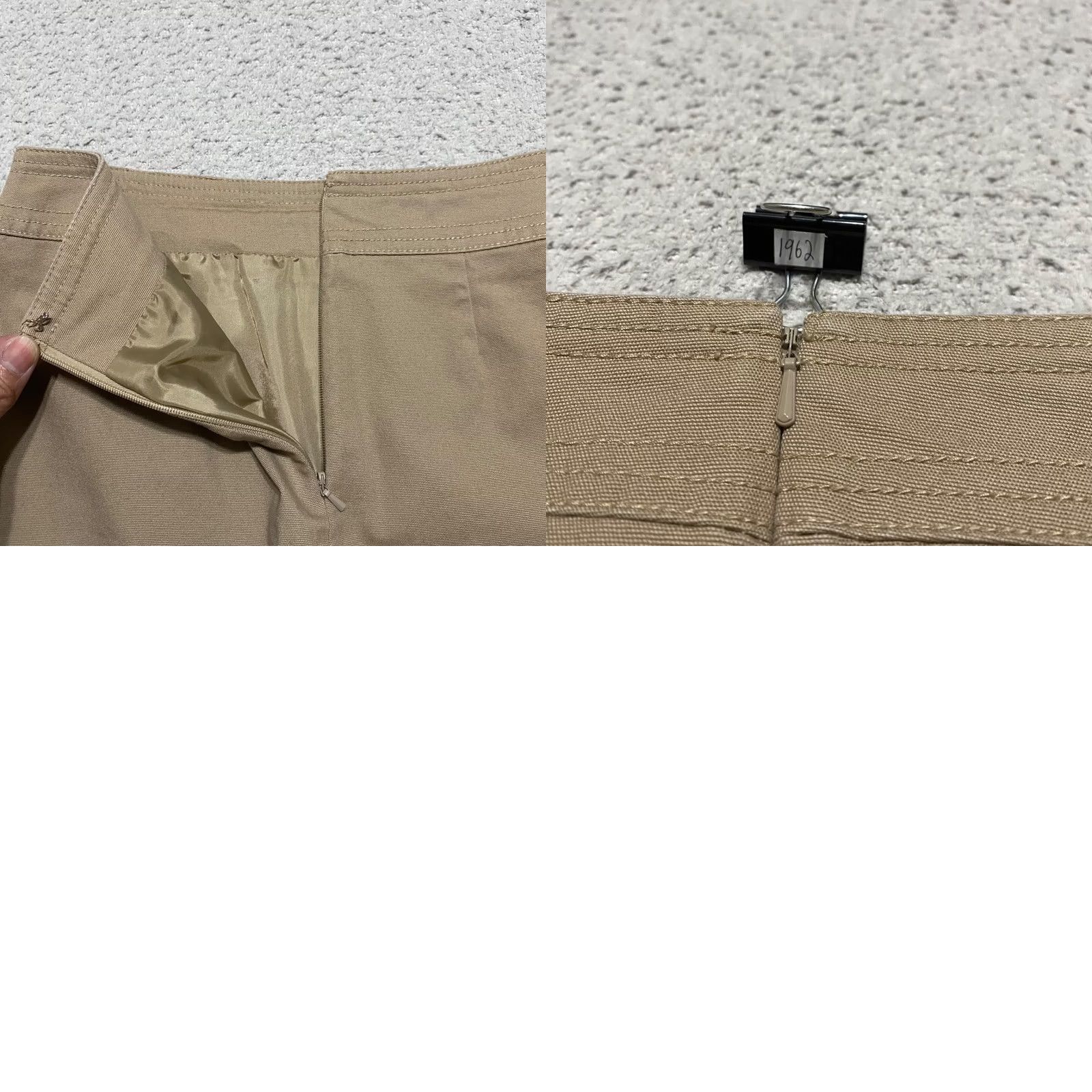 Talbots Talbots Beige Pencil Skirt Womens 2P Petites Office Business Straight Pockets Size 26" / US 2 / IT 38 - 8 Thumbnail