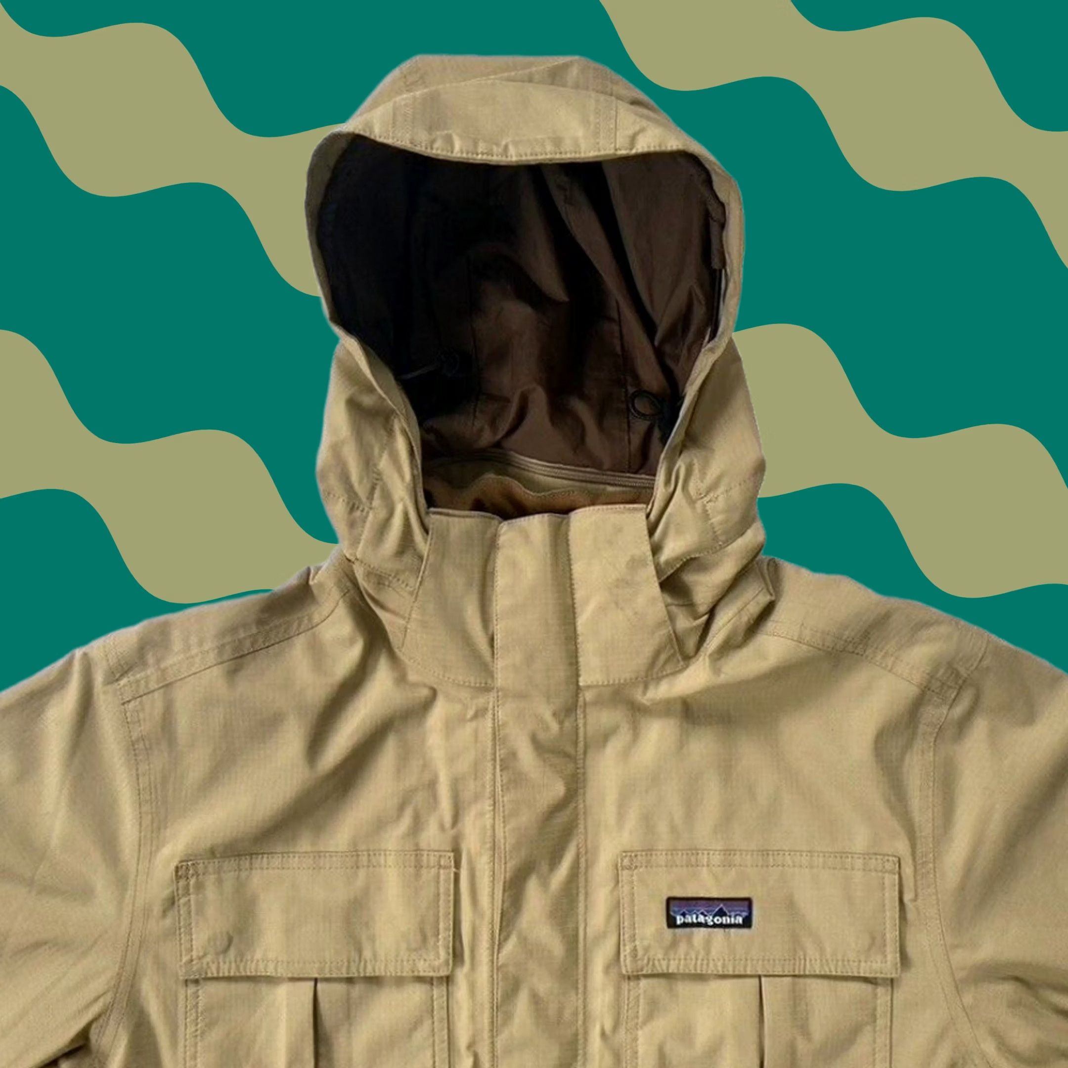 Patagonia Patagonia vintage SST deep wading jacket beige early