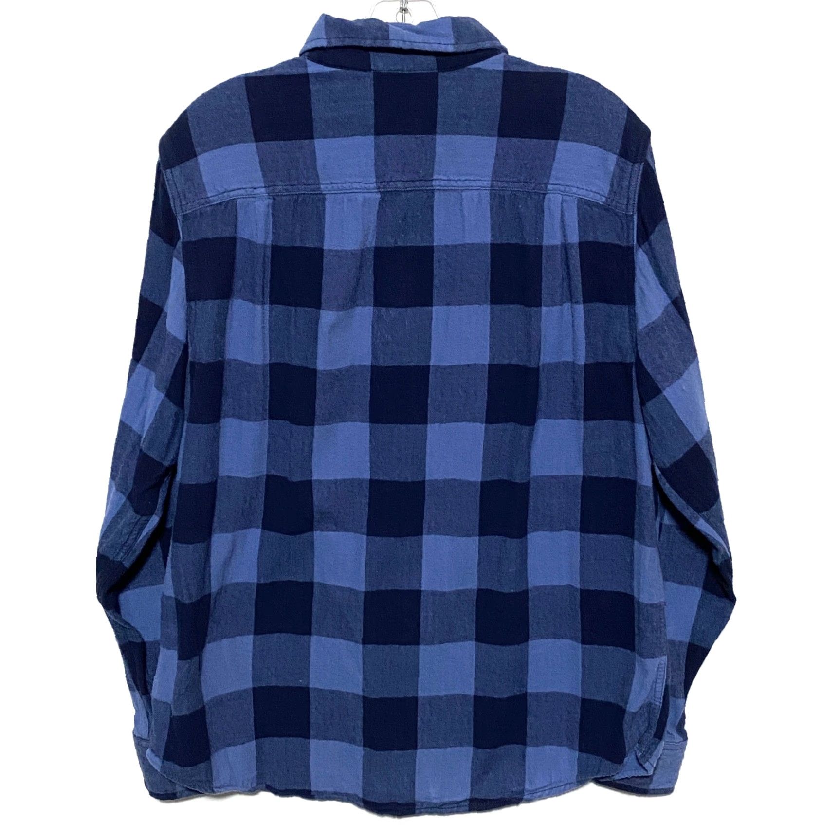 George George Buffalo Plaid Blue Flannel Button Shirt Mens L 42-44 Lumberjack Gorpcore Size US L / EU 52-54 / 3 - 3 Thumbnail