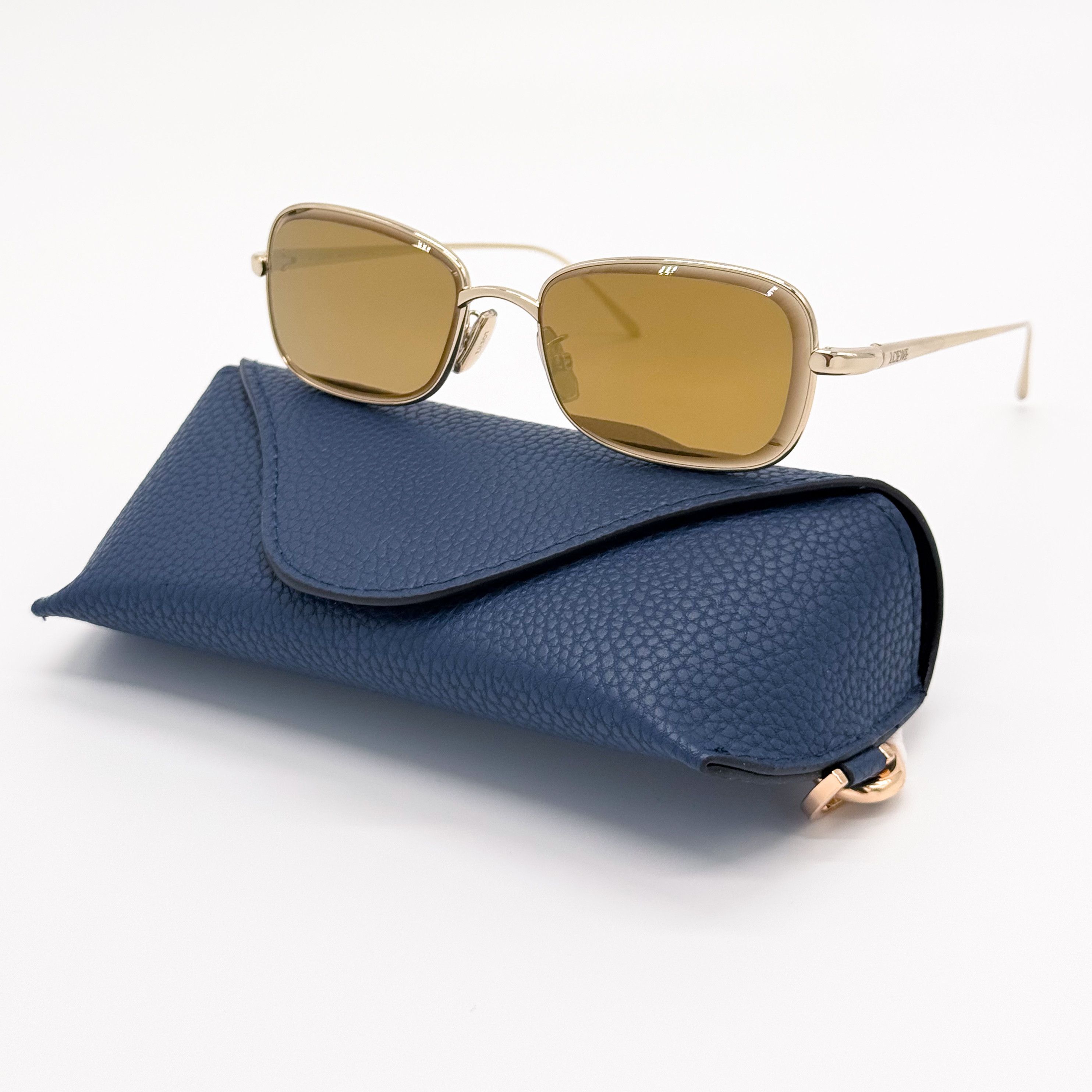 Loewe NEW LOEWE LW40159U 32G SUNGLASSES UNISEX SQUARE YELLOW Size ONE SIZE - 1 Thumbnail