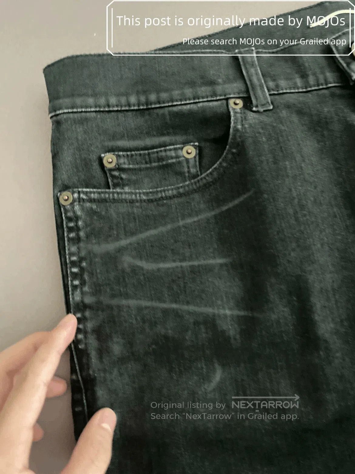 Saint Laurent Paris Sz 34 Saint Laurent Paris 20AW Washed Fading D24 Denim mojo Size US 34 / EU 50 - 6 Thumbnail