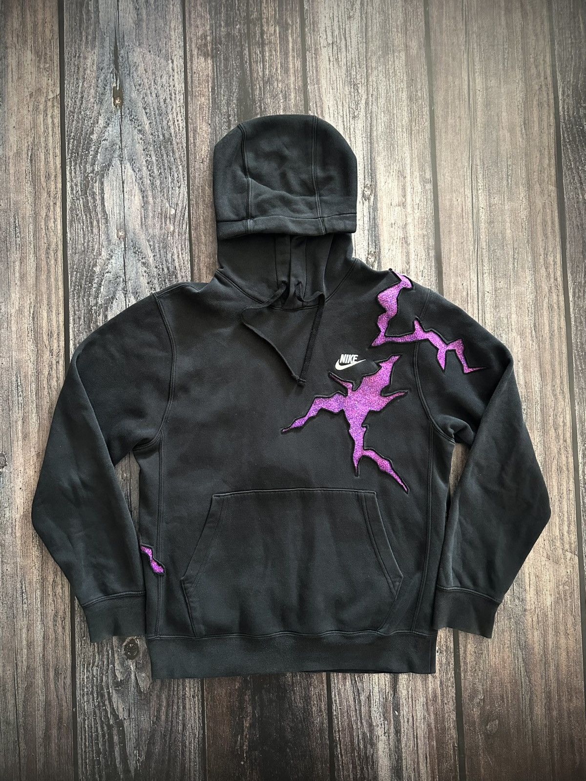 Nike Nike Custom Hoodie Vintage 90s Y2K Reworked Size US S / EU 44-46 / 1 - 2 Thumbnail
