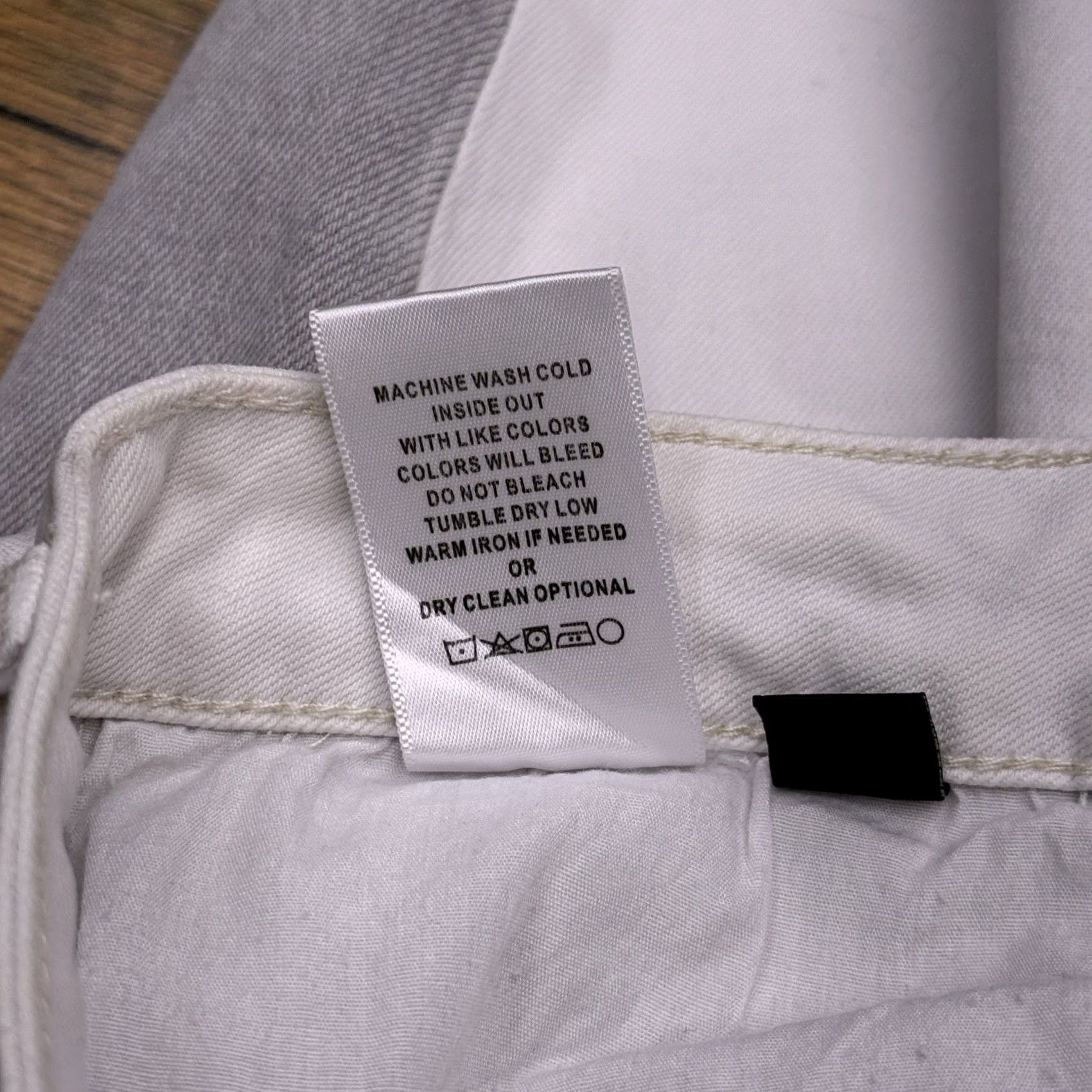 Vintage Flying Monkey Jeans Ankle Womens 29 Gray White Mid Rise Stretch Regular 5-Pocket City Jeans Womens Mens Girls Size 29" - 6 Thumbnail