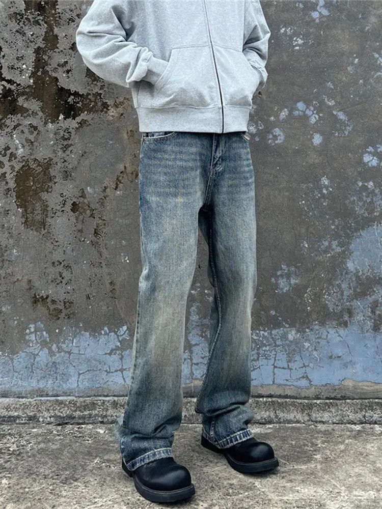Japanese Brand × Jean Retro loose straight leg micro flared jeans Size US 32 / EU 48 - 1 Thumbnail