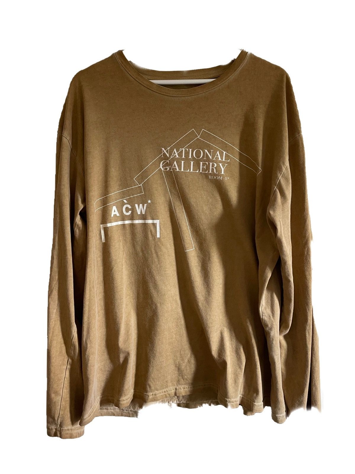 image of A Cold Wall Longsleeve National Gallery in Brown, Men's (Size Medium)