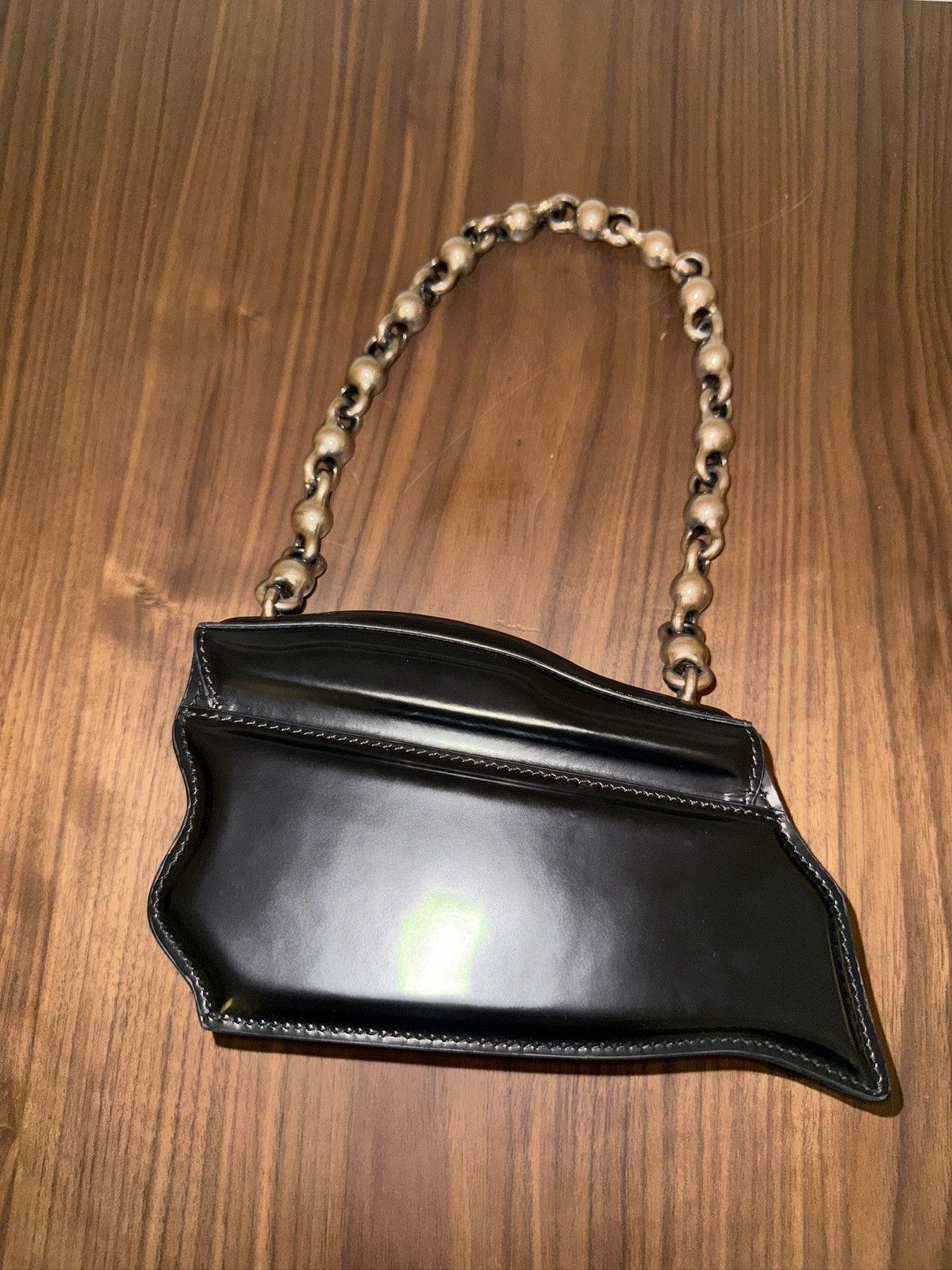 Acne Studios Acne Studios Leather Wavy Bag with Metal Handle Size ONE SIZE - 14 Thumbnail