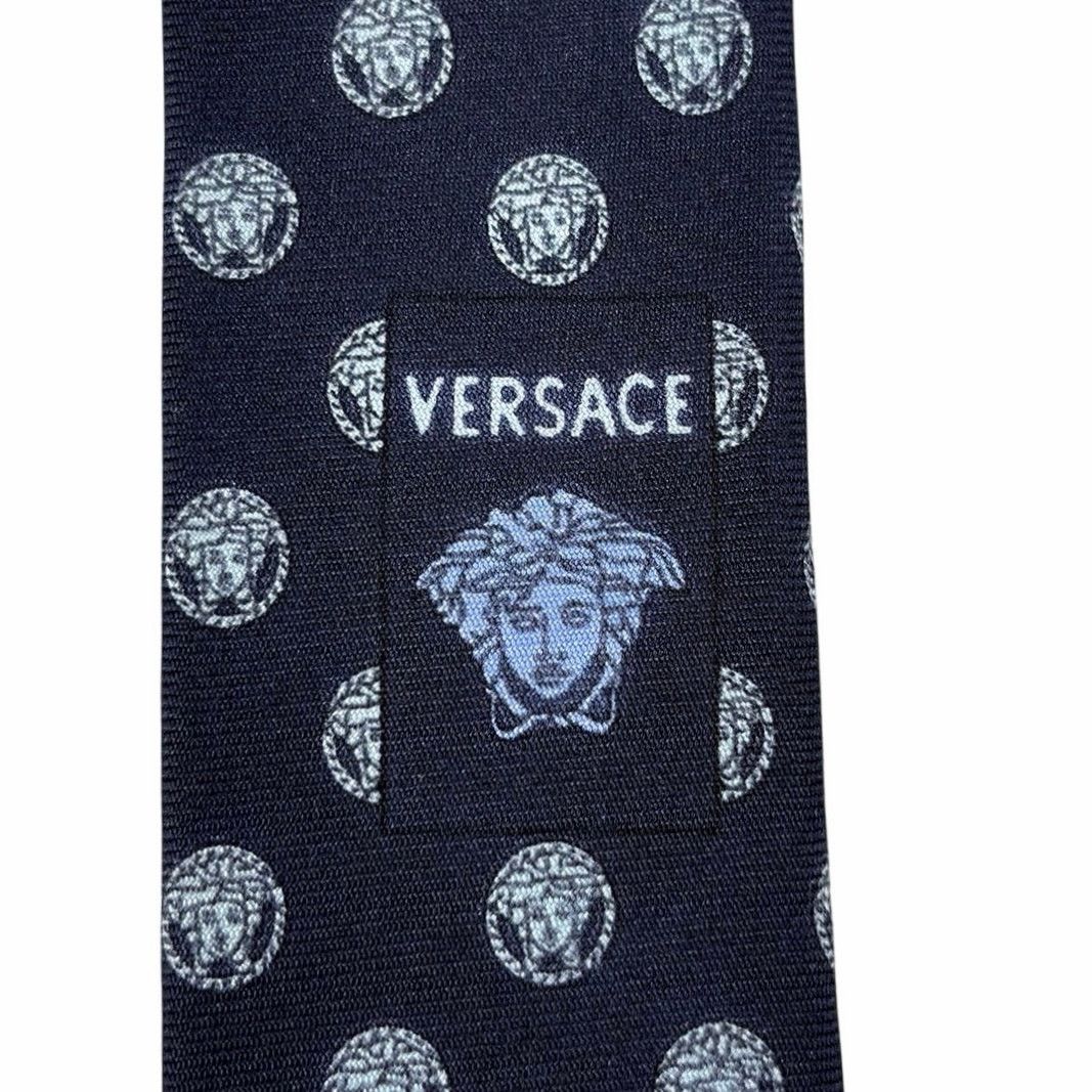 Versace Versace Medusa Logo Pattern Tie Size ONE SIZE - 3 Thumbnail
