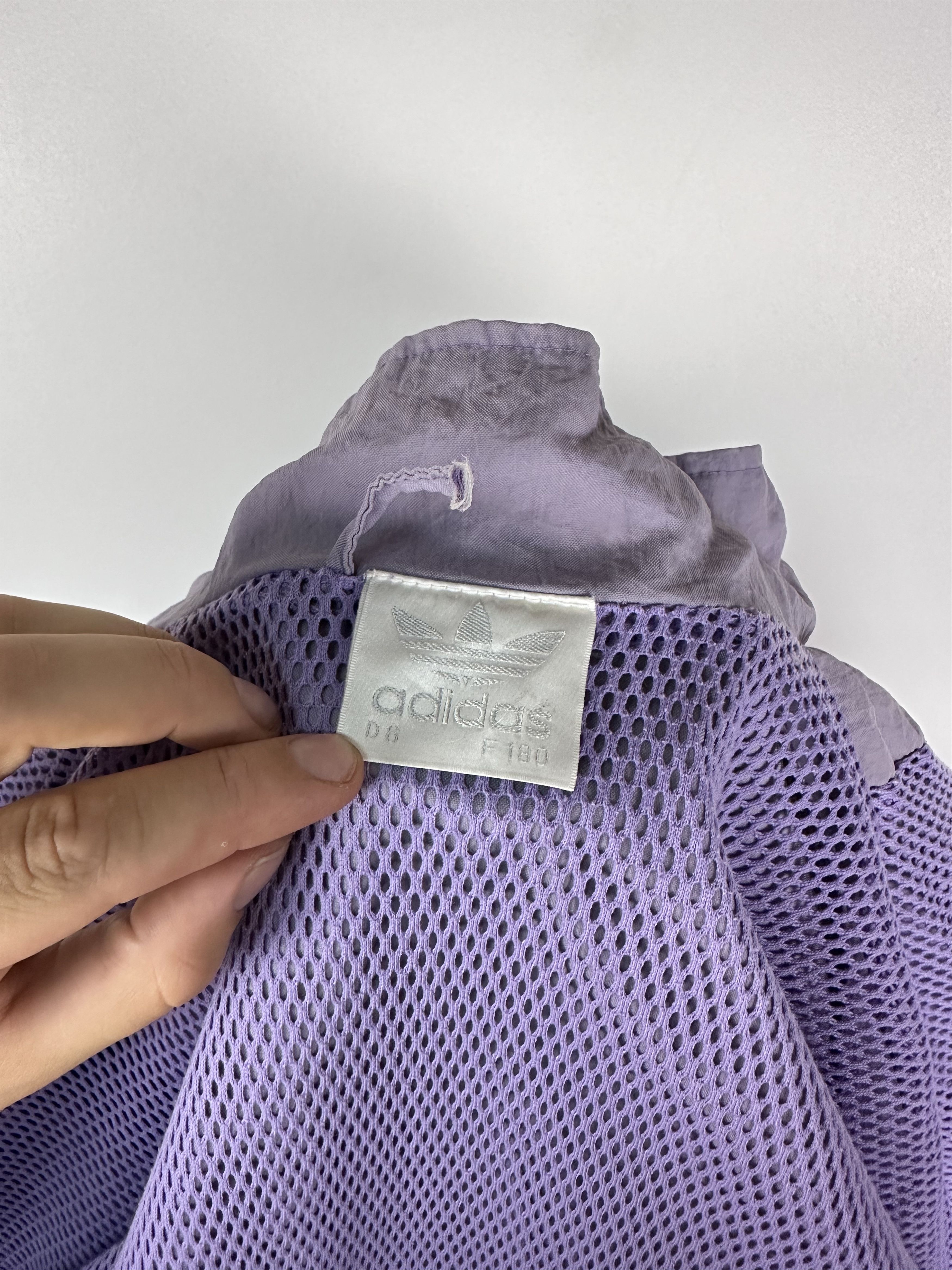 Adidas × Vintage Adidas Originals Vintage 90s Purple Nylon Track Top Jacket Size US M / EU 48-50 / 2 - 12 Thumbnail