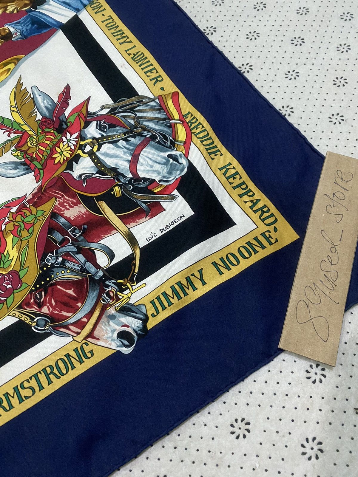 Hermes Vintage 90’s Hermes by Loic Dubigeon Silk 90 Scarf Size ONE SIZE - 3 Thumbnail