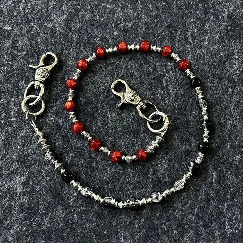 Jewelry Beaded Wallet Chain with Bandana Holder Size ONE SIZE - 2 Thumbnail
