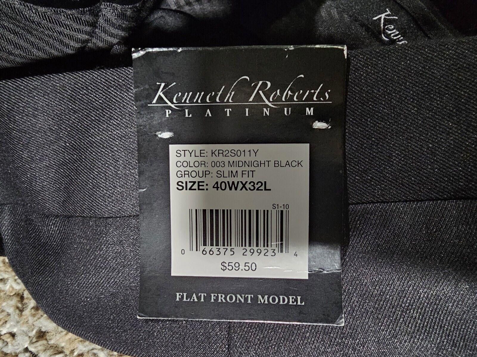 Designer kenneth roberts platinum midnight black slimfit NWT 40x32 Size US 40 / EU 56 - 3 Thumbnail