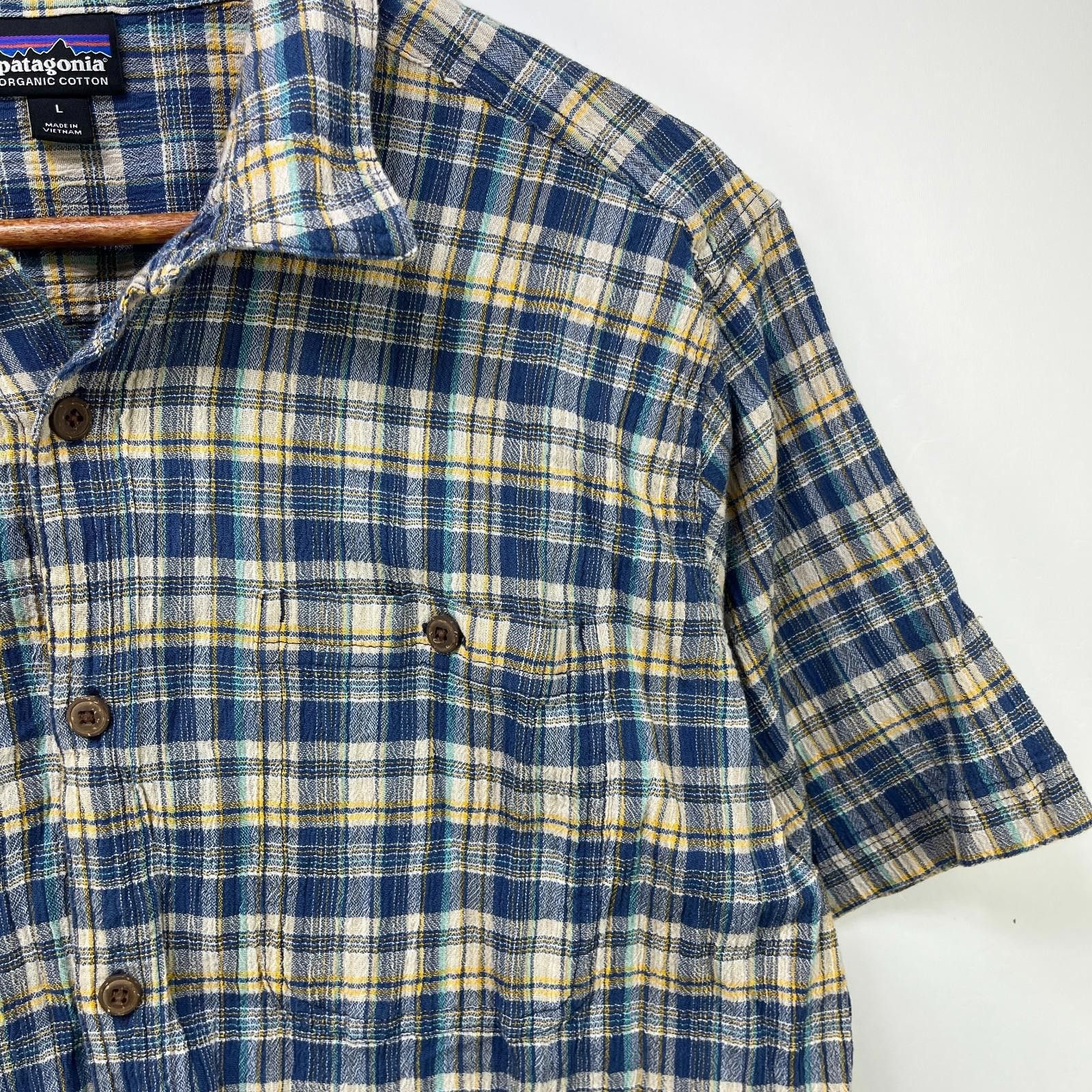 Patagonia Vintage Patagonia Plaid Button Up Organic Cotton Shirt Large Size US L / EU 52-54 / 3 - 3 Thumbnail