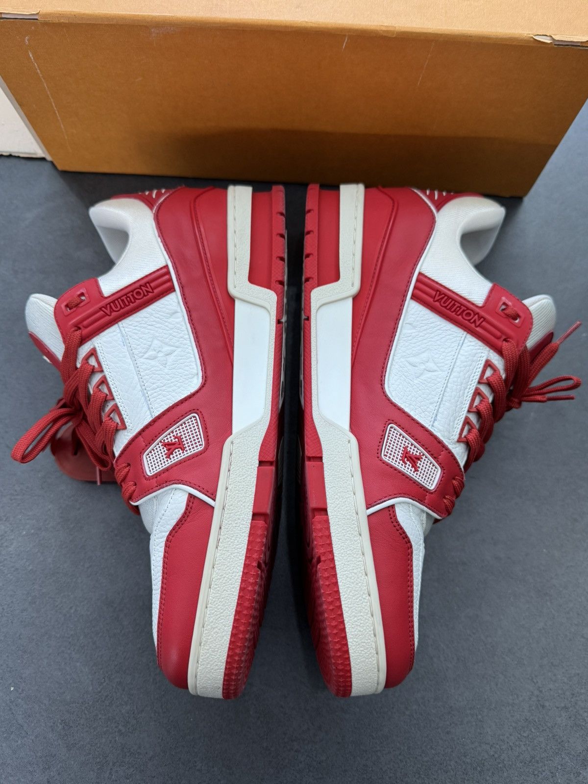 Louis Vuitton Louis Vuitton product red trainers Size US 11 / EU 44 - 3 Thumbnail