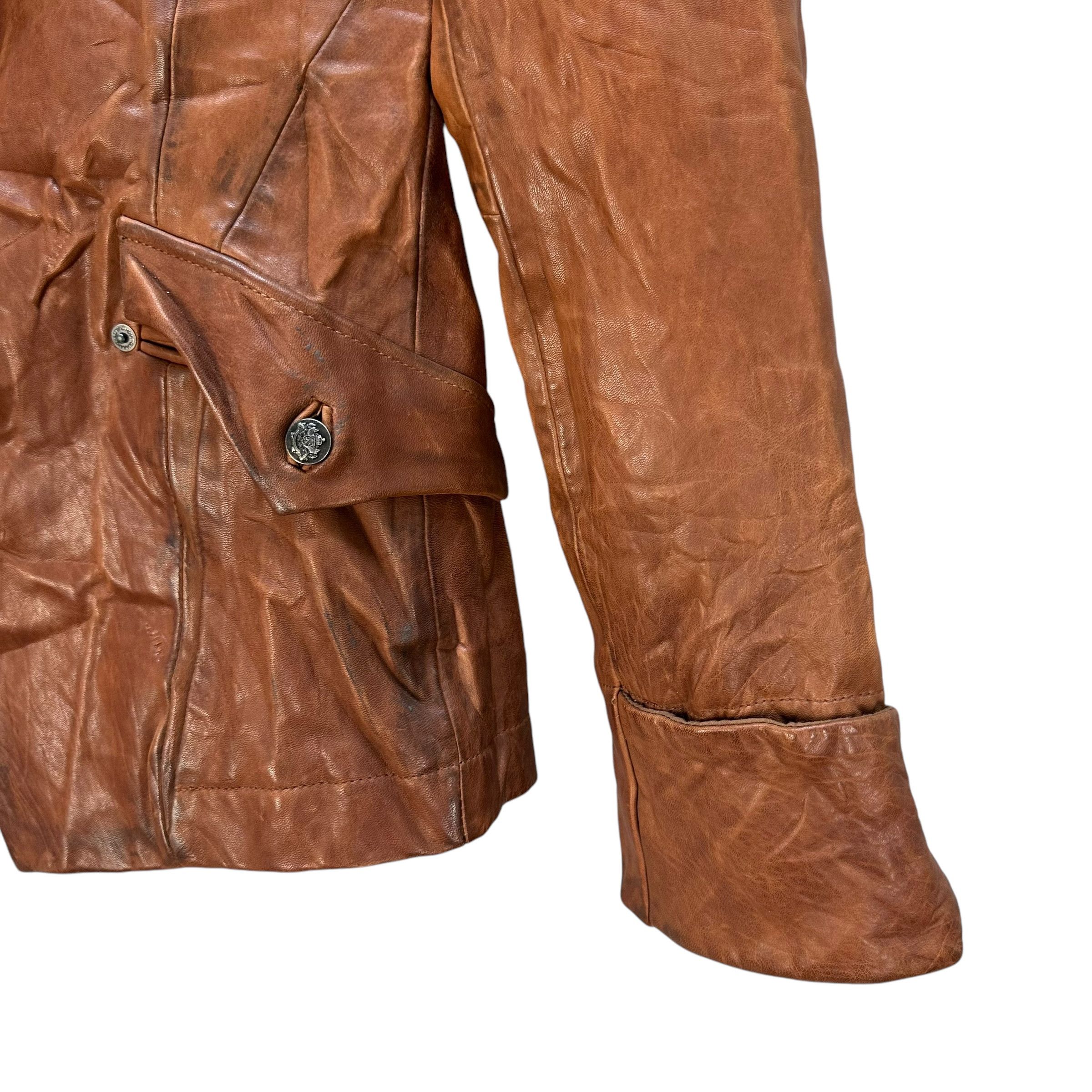 PPFM PPFM Cowhide Casual Leather Jacket Blazers #A65-1547 Size US S / EU 44-46 / 1 - 5 Thumbnail