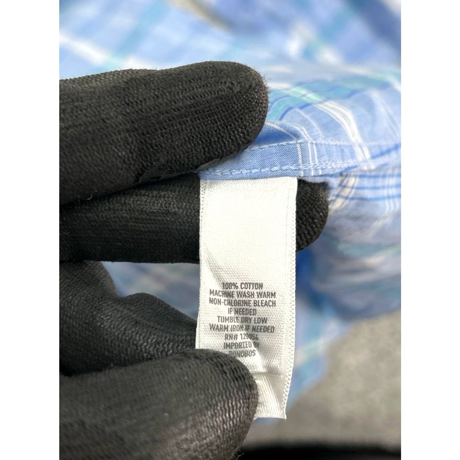 Bonobos Bonobos Shirt Mens Small Multicolor Windowpane Plaid Tailored Slim Fit Cotton Size US S / EU 44-46 / 1 - 5 Thumbnail