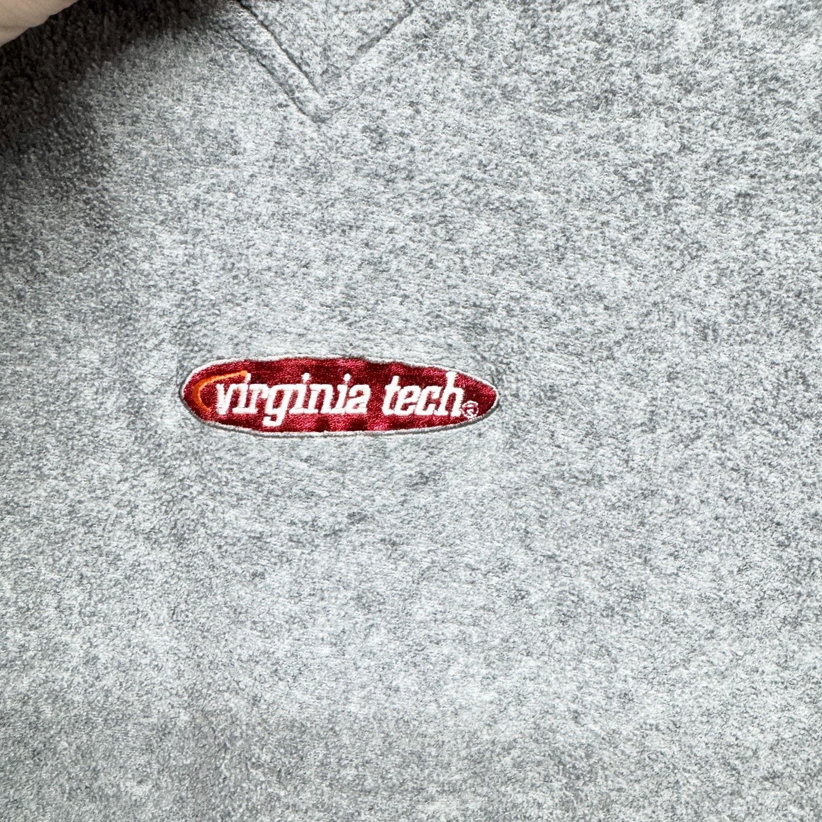 Vintage Vtg Red Oak Sweater Size Large Fleece VA Tech V-Neck Size L / US 10 / IT 46 - 4 Thumbnail