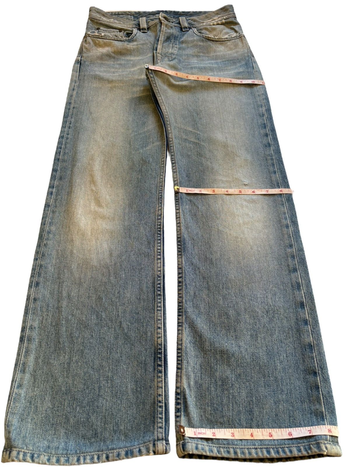 Diesel Vintage Italy Diesel Mud Wash Loose Baggy Jeans Size US 31 - 15 Thumbnail