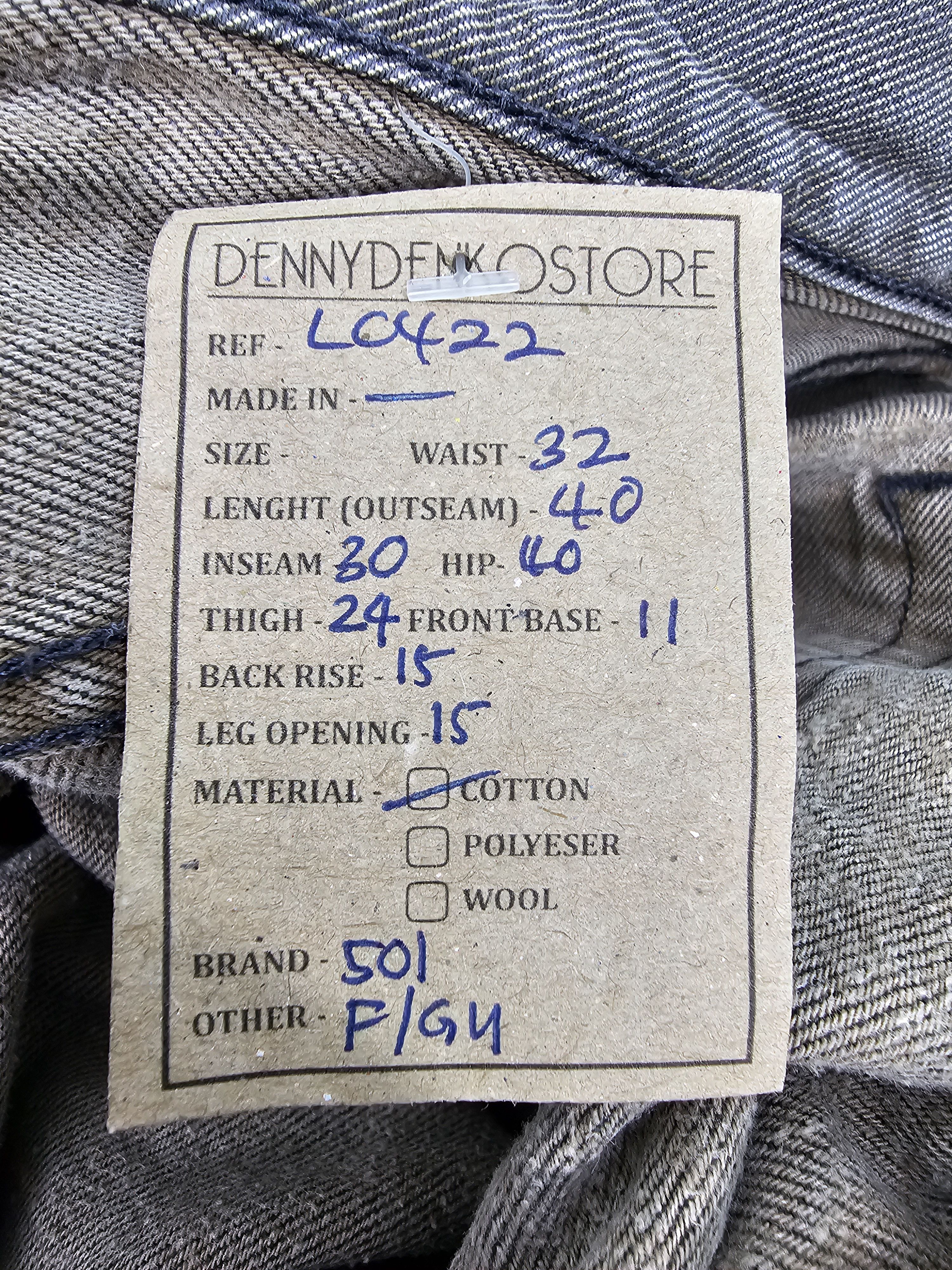 Levi's Vintage Clothing LEVIS 501 Sun Faded Ripped Gray Size 32X30 Jeans L0422 Size US 32 / EU 48 - 13 Thumbnail
