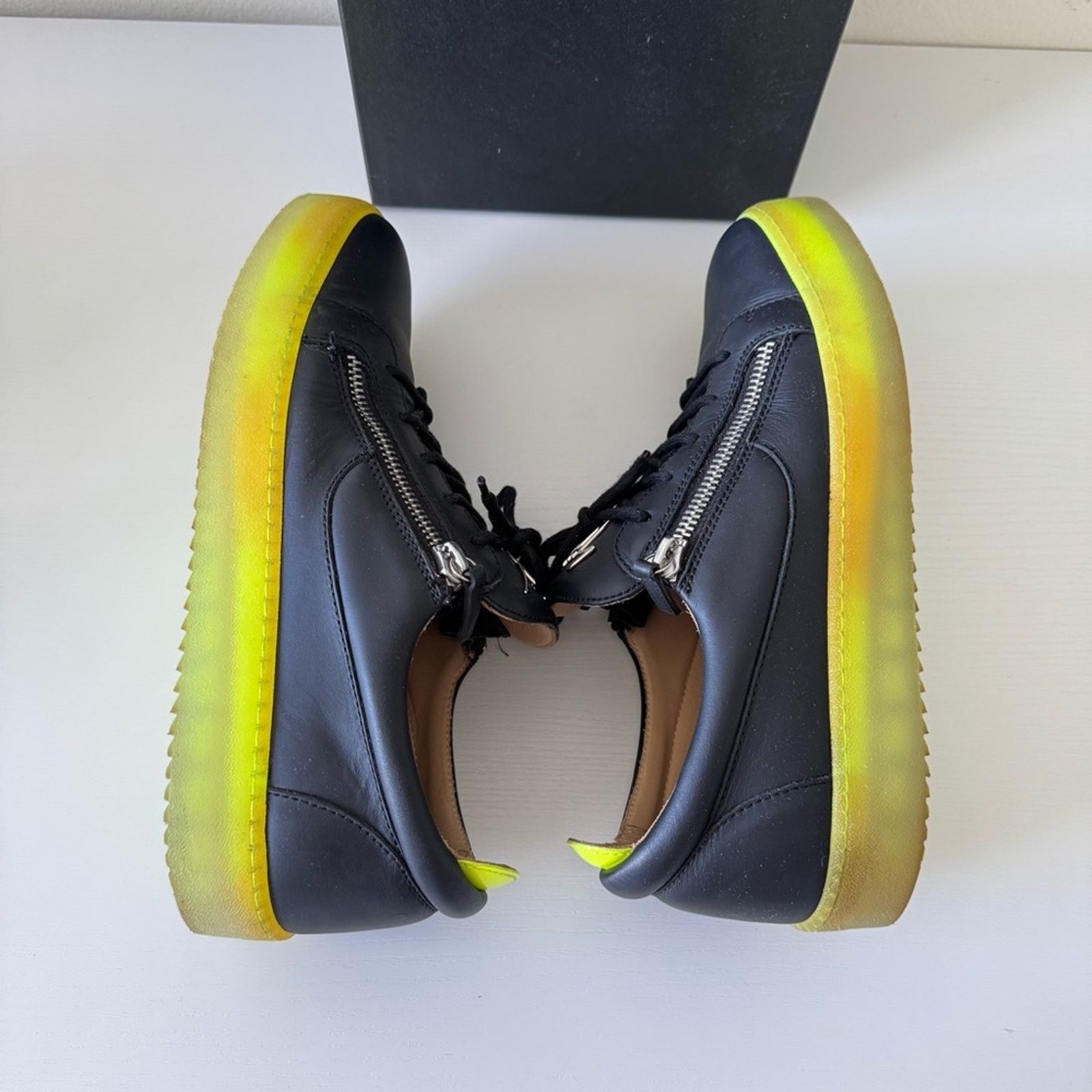 Giuseppe Zanotti Giuseppe Zanotti Black Sneakers with Modern Design, Size 45 Size US 12 / EU 45 - 11 Thumbnail