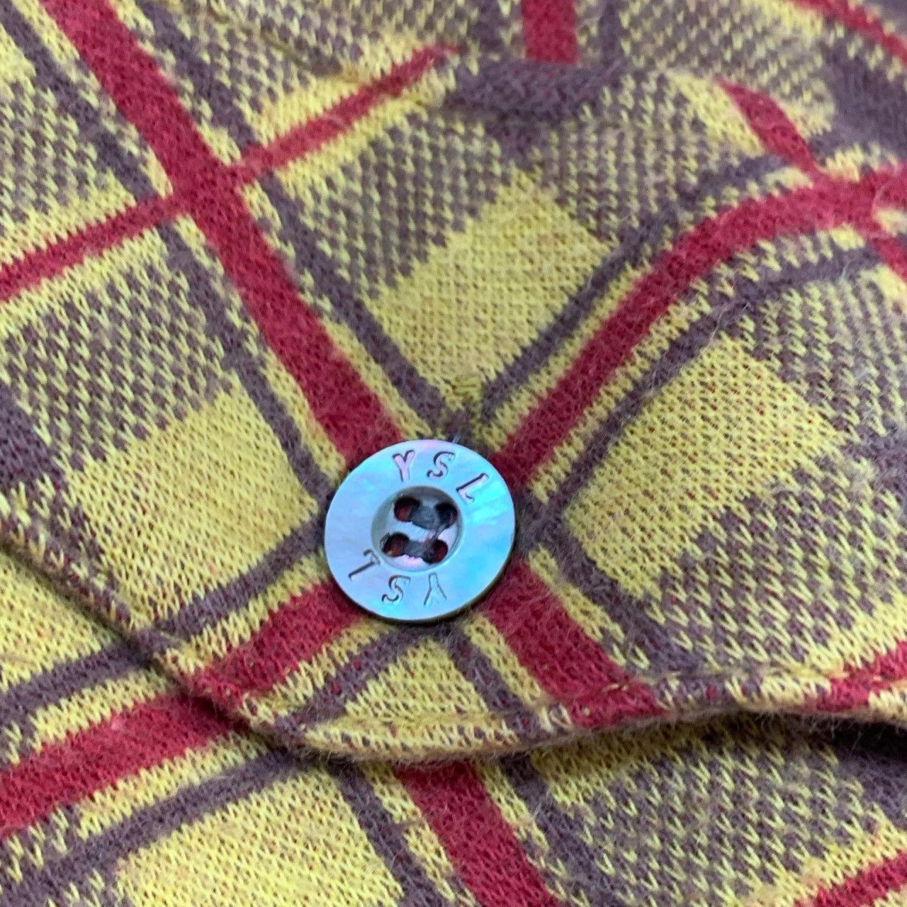 Yves Saint Laurent VTG YSL Yves Saint Laurent Check Flannel Shirt Long Sleeve Size US L / EU 52-54 / 3 - 9 Thumbnail