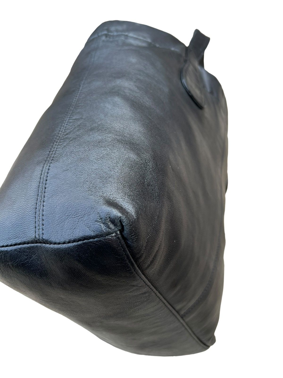 Yohji Yamamoto Yohji Yamamoto Y’s for Living Black Leather Mini Tote Bag Size ONE SIZE - 13 Thumbnail