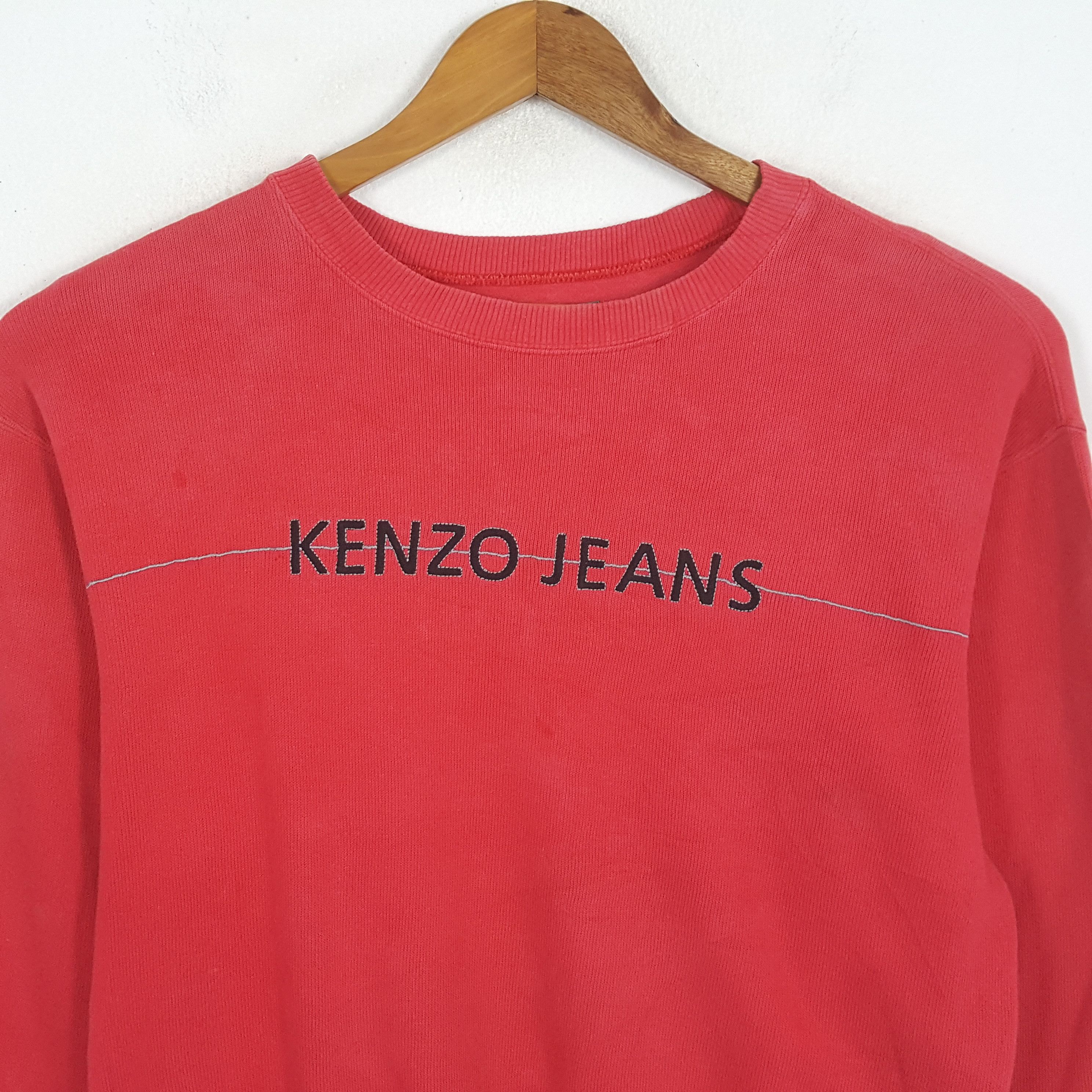 Japanese Brand × Kenzo × Vintage Vintage KENZO JEANS Japan Brand Sweatshirt c271n21 Size US XL / EU 56 / 4 - 2 Thumbnail