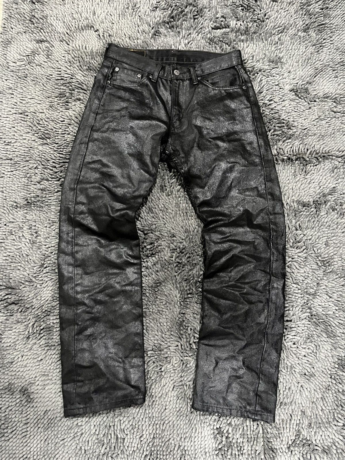 Custom waxed levis