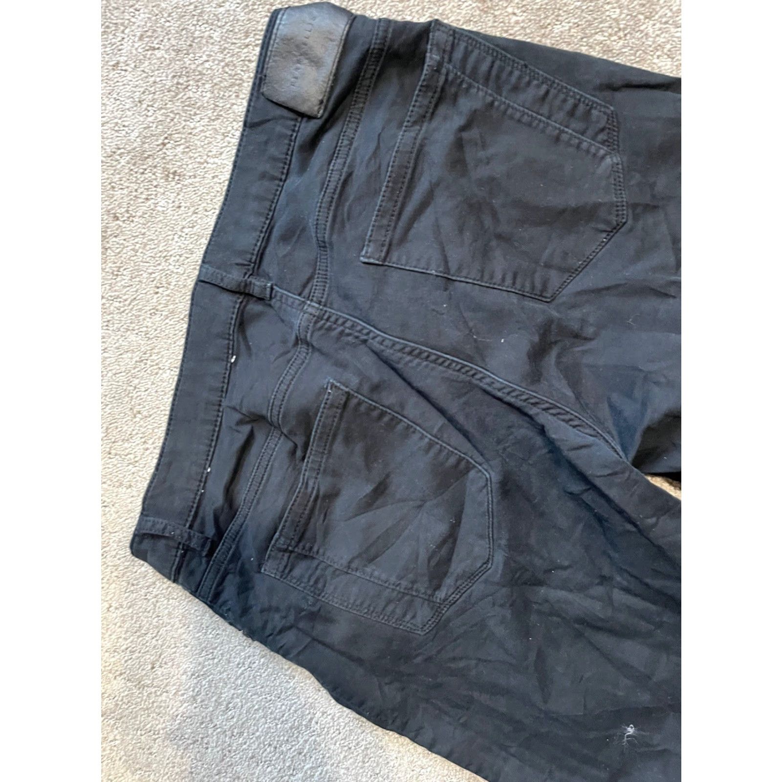 Perry Ellis VINTAGE Perry Ellis Slim Fit Men's Black Nylon Dress Pants Size 34x30 Stretch Waist Size US 34 / EU 50 - 3 Thumbnail