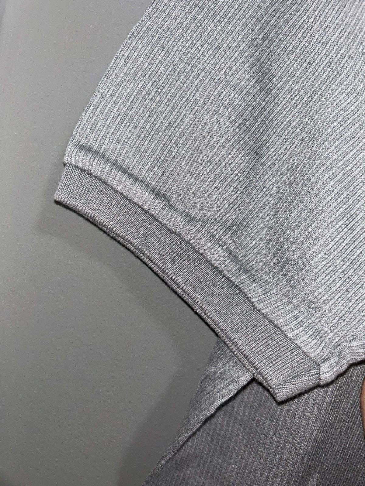 Burberry Vintage Burberry Light Gray Polo Shirt size Large Size US L / EU 52-54 / 3 - 5 Thumbnail