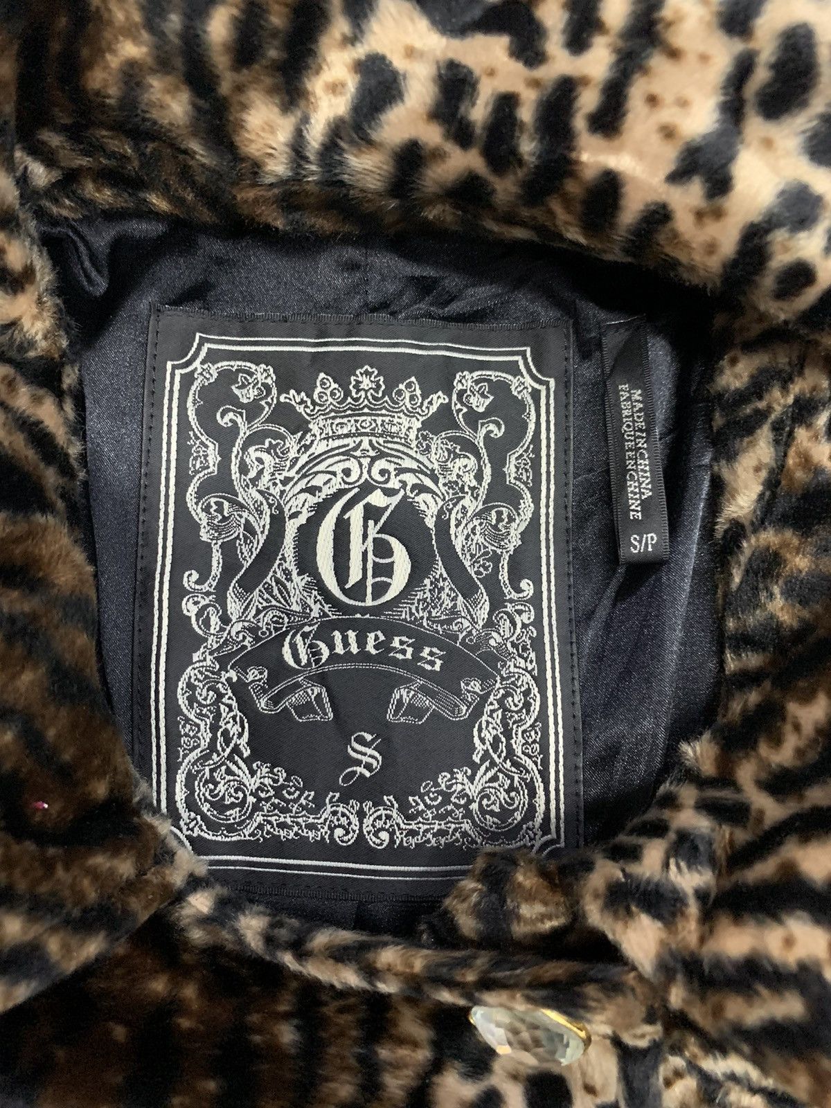 Guess Rare Guess Leopard Design Crop Top Jacket Size S / US 4 / IT 40 - 6 Thumbnail