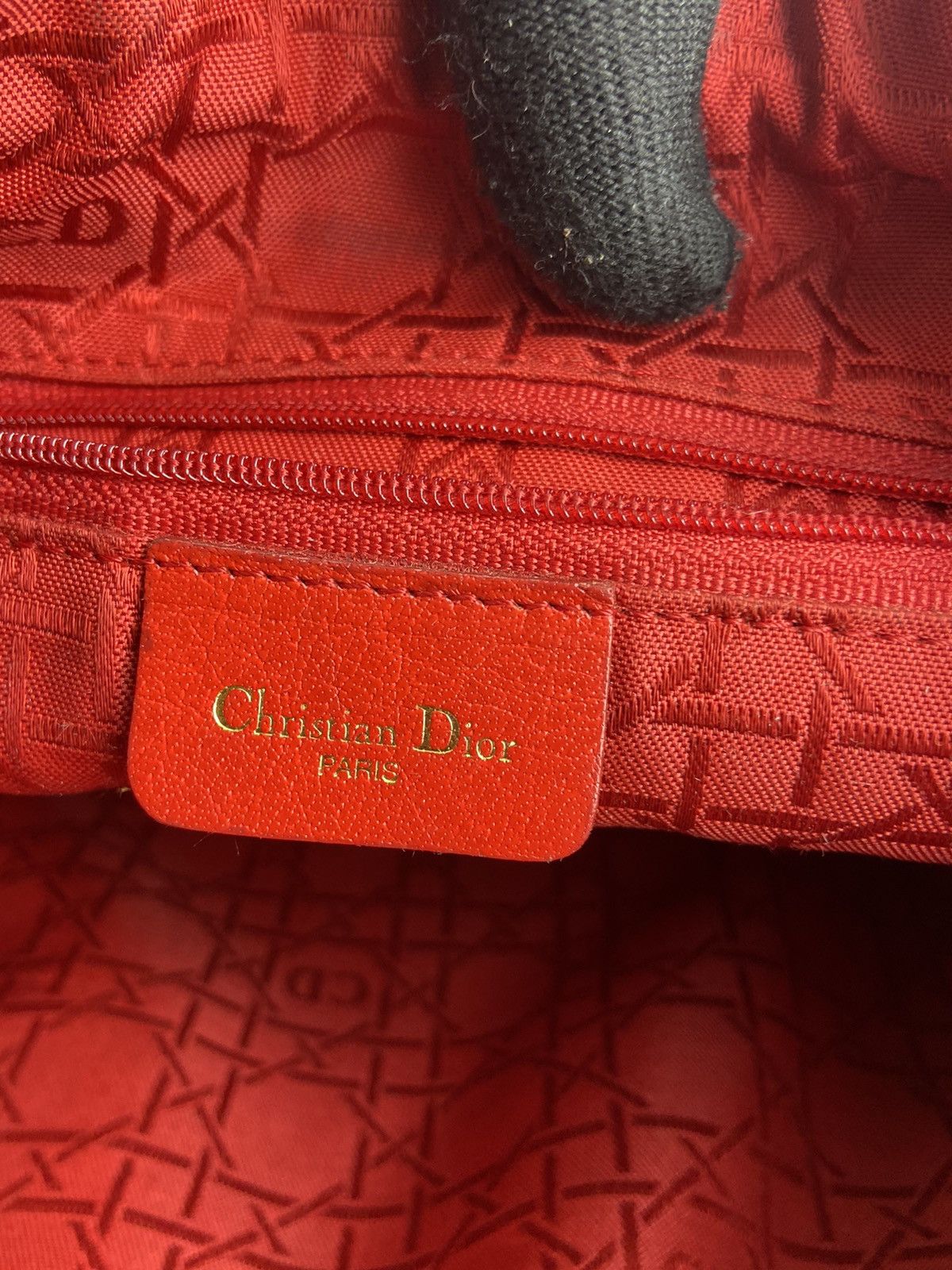 Dior Authentic Vintage Chrostian Lady Dior cannage Nylon Size ONE SIZE - 16 Thumbnail
