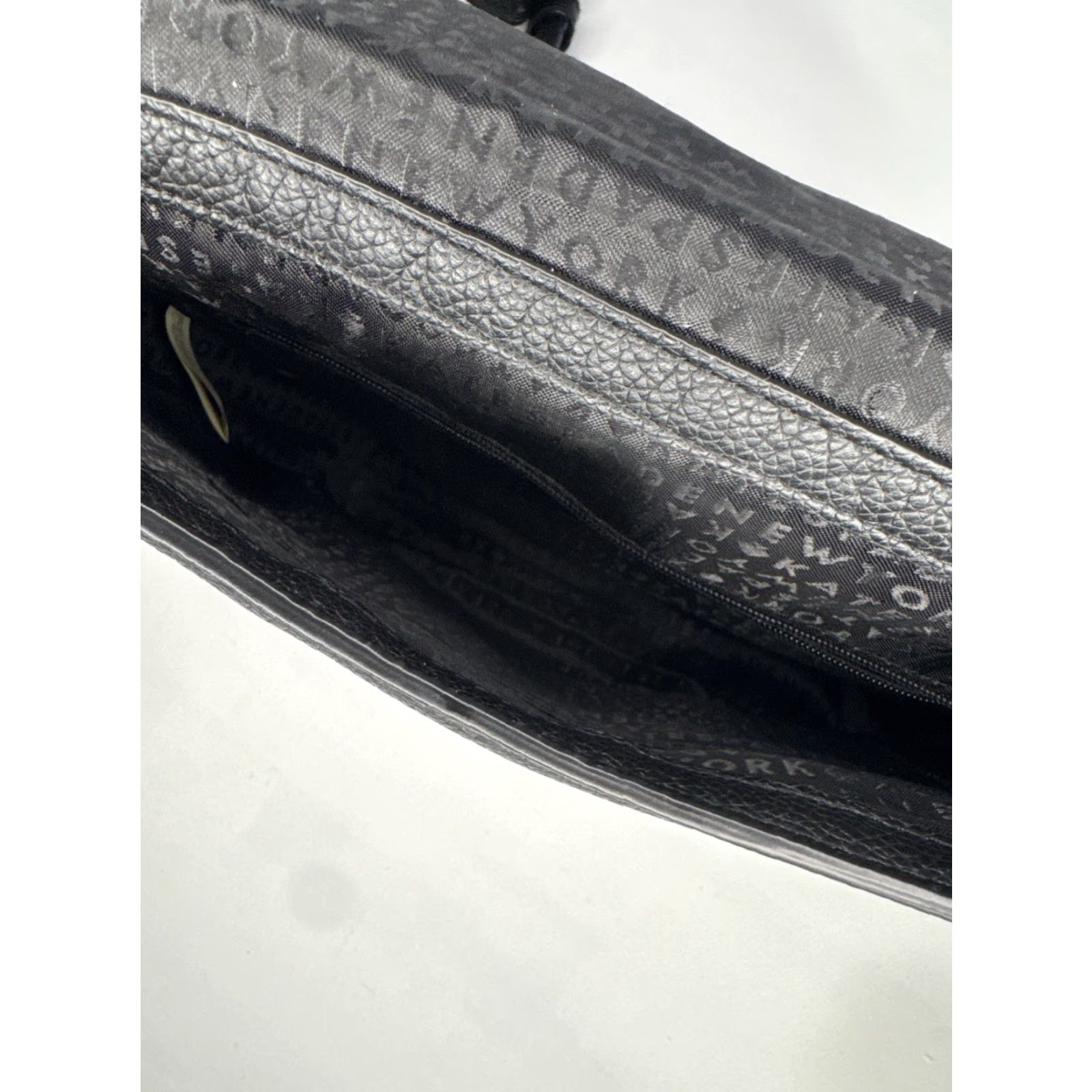 Vintage VINTAGE Kate Spade Crossbody Bag Black Leather Pebbled Gold Hardware Womens Purse Size ONE SIZE - 8 Thumbnail