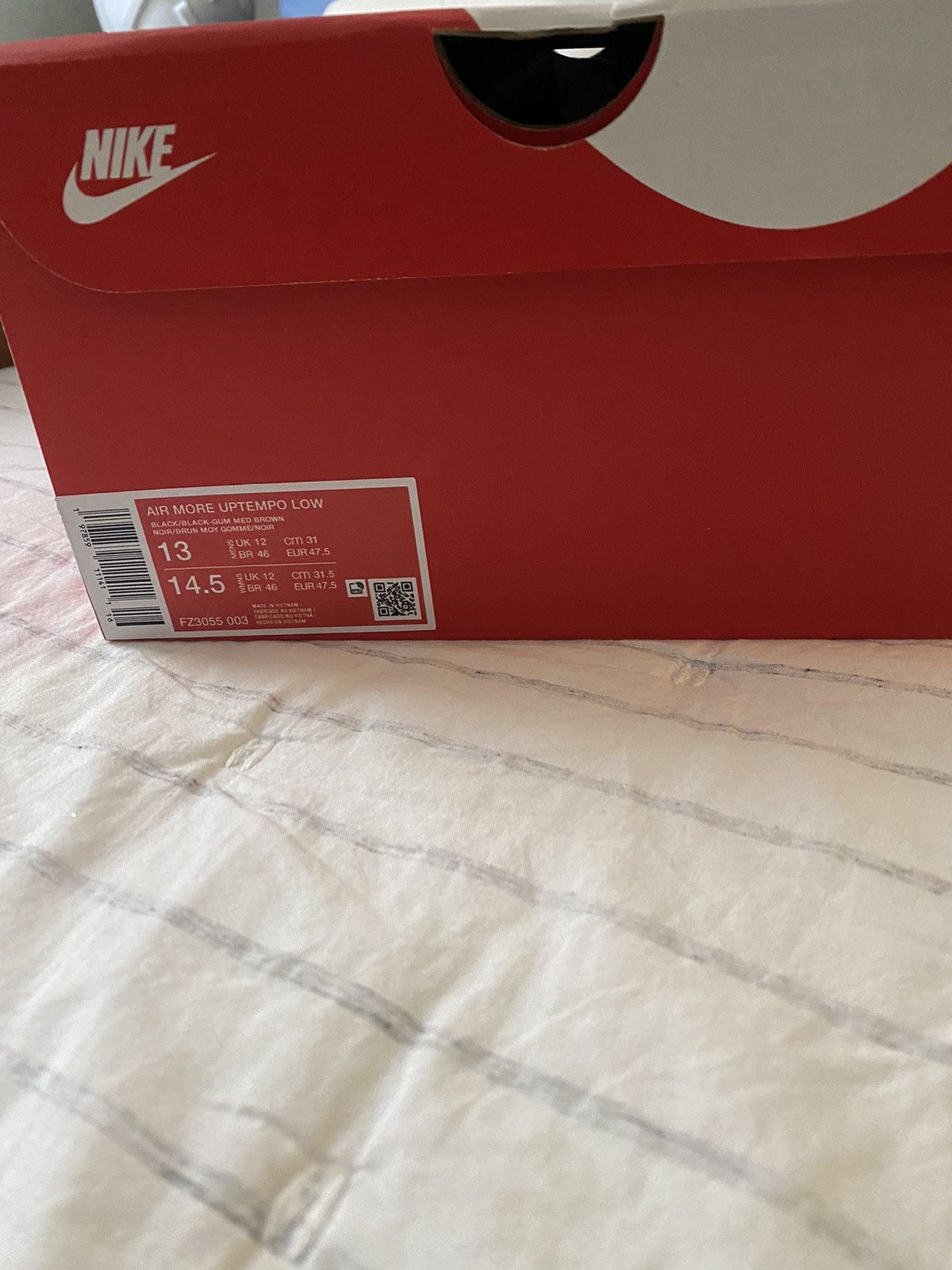 Nike Nike Air More Uptempo Low Black Sz13 Brand New Size US 13 / EU 46 - 13 Thumbnail
