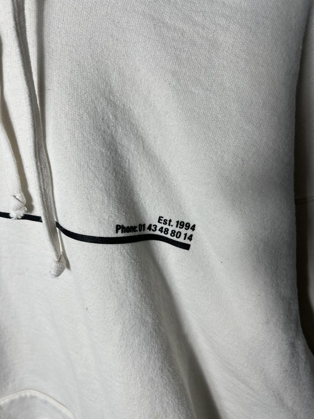 Supreme Y2k streetwear sk8 Supreme Paris France Cream Hoodie Size US L / EU 52-54 / 3 - 9 Thumbnail