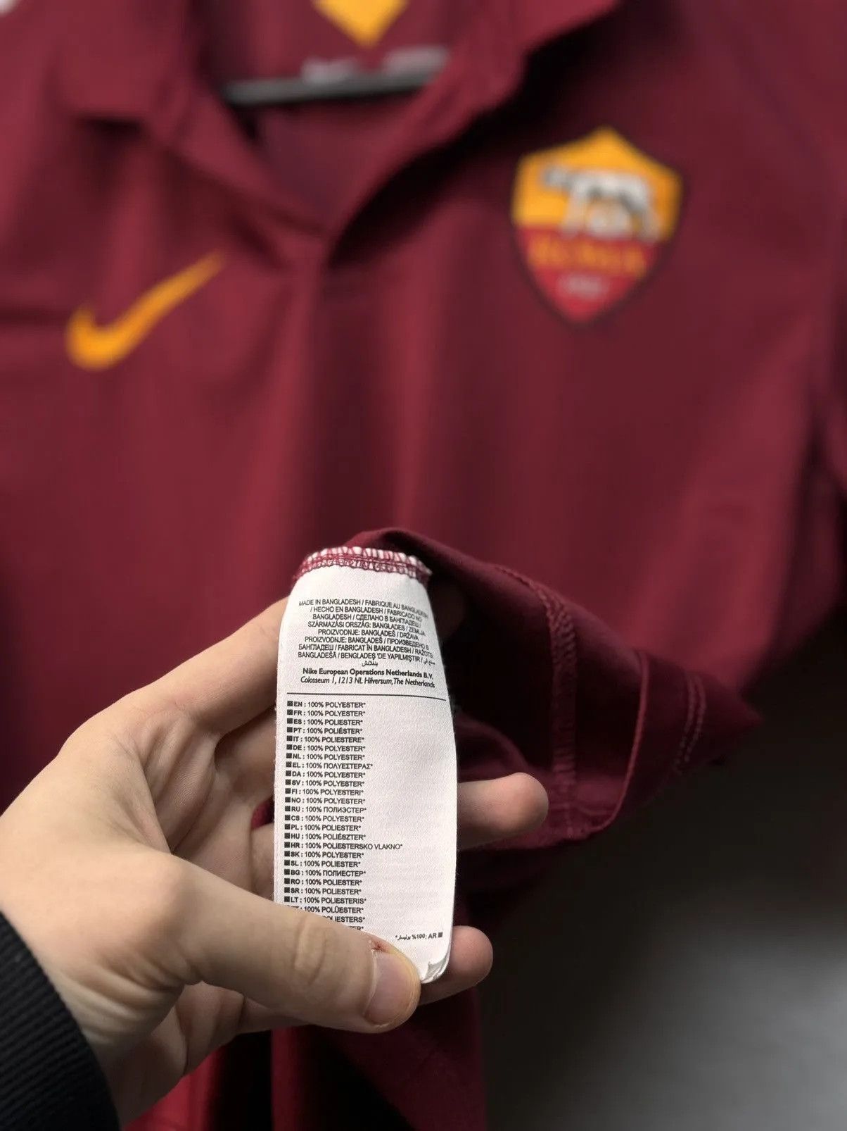 Nike × Vintage AS ROMA 2014/15 HOME FOOTBALL JERSEY NIKE Size US S / EU 44-46 / 1 - 9 Thumbnail
