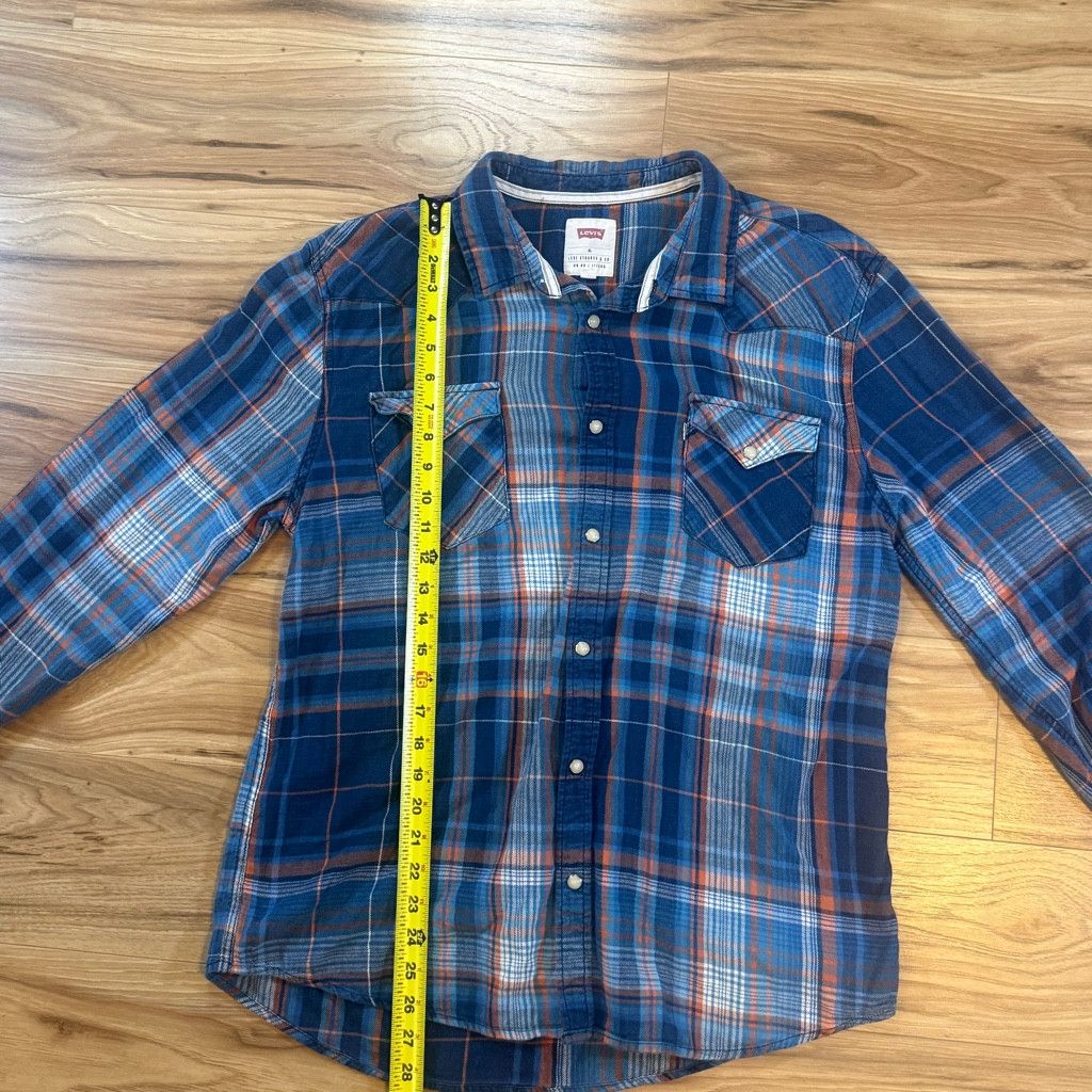 Levi's Levi’s Men’s XL Plaid Flannel Button Shirt Size US XL / EU 56 / 4 - 7 Thumbnail