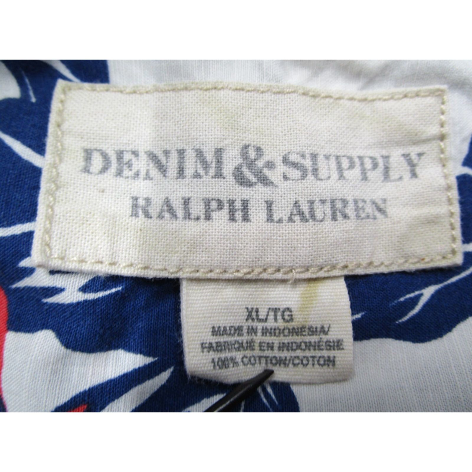 Ralph Lauren Ralph Lauren Denim Supply Shirt Mens XL Blue Button Up Hawaiian Tiki Size US XL / EU 56 / 4 - 3 Thumbnail
