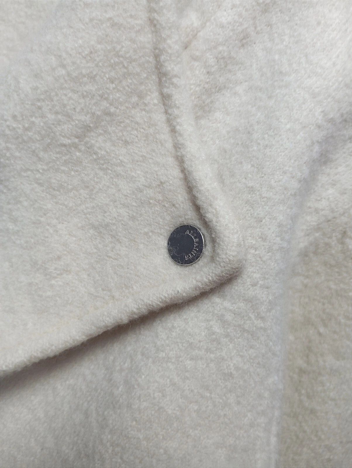 Allsaints AllSaints Robyn Biker Merino Wool Jacket Ivory – Size XS–S Size XS / US 0-2 / IT 36-38 - 10 Thumbnail